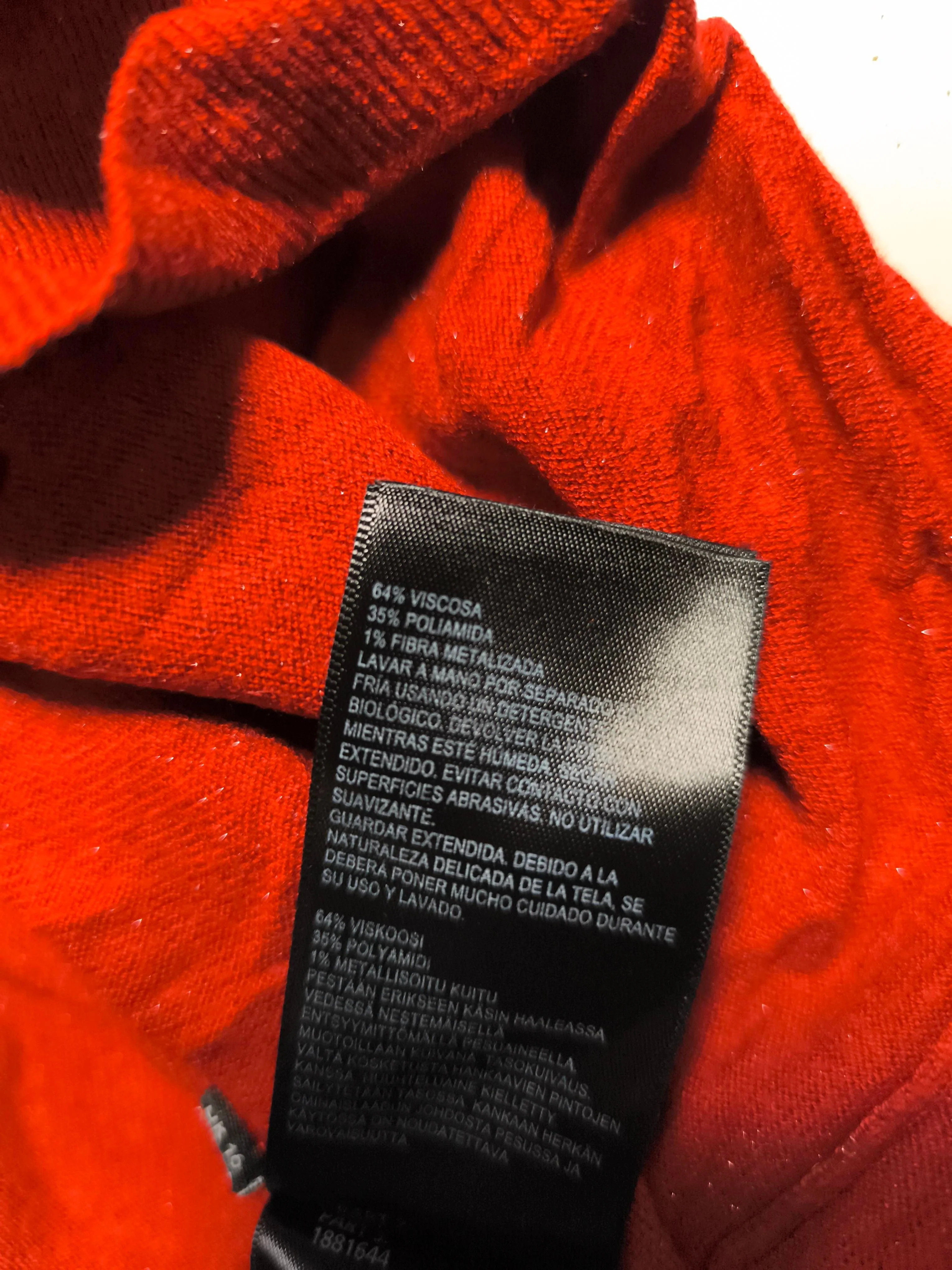 Whistles Women's Jumper UK 16 Red Viscose with Polyamide, Other Pullover - Image 6