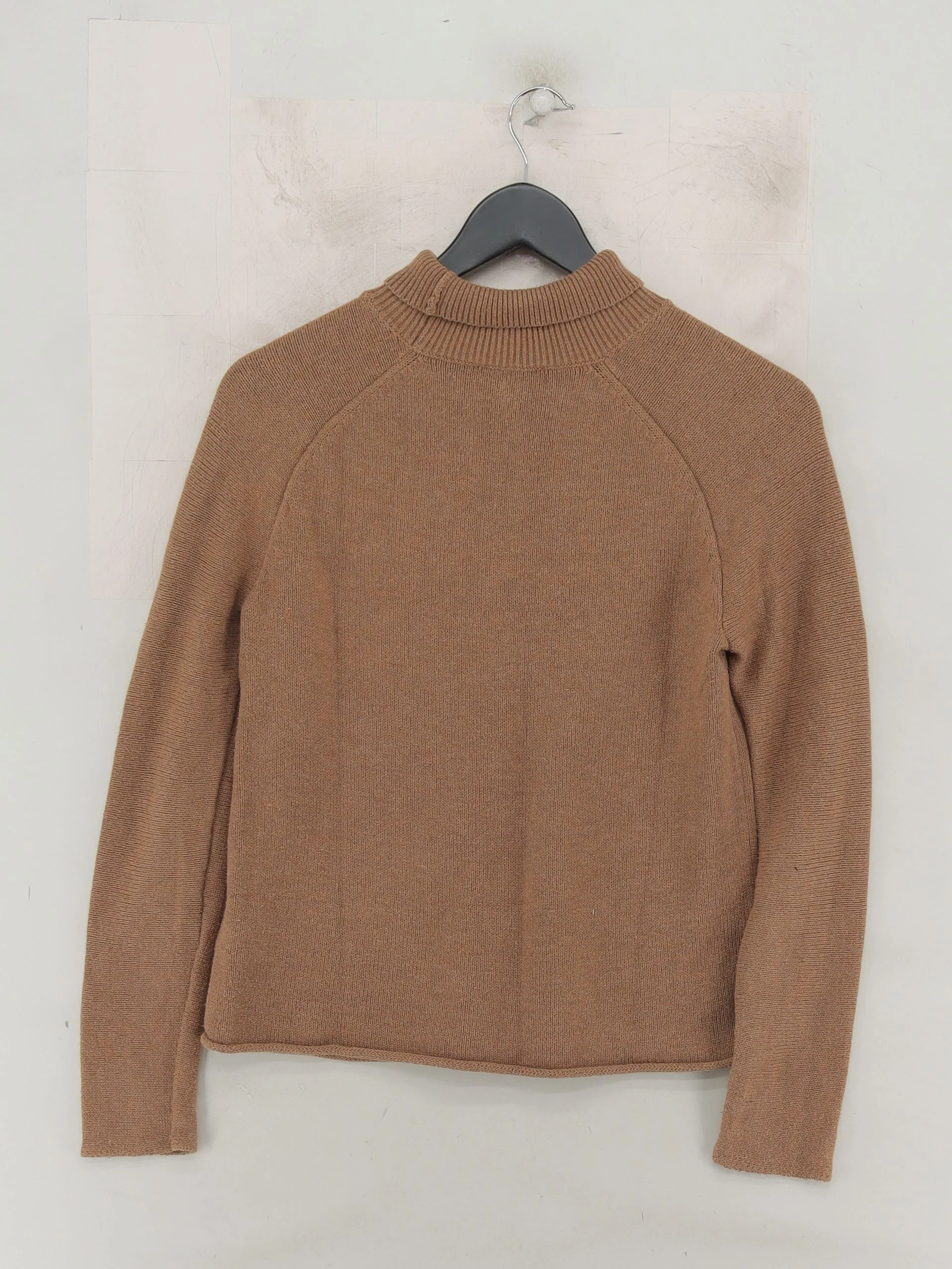 Whistles Women's Jumper UK 4 Brown Cotton with Polyester Roll Neck Pullover - Image 2