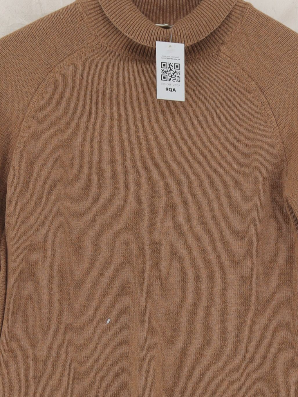 Whistles Women's Jumper UK 4 Brown Cotton with Polyester Roll Neck Pullover - Image 3