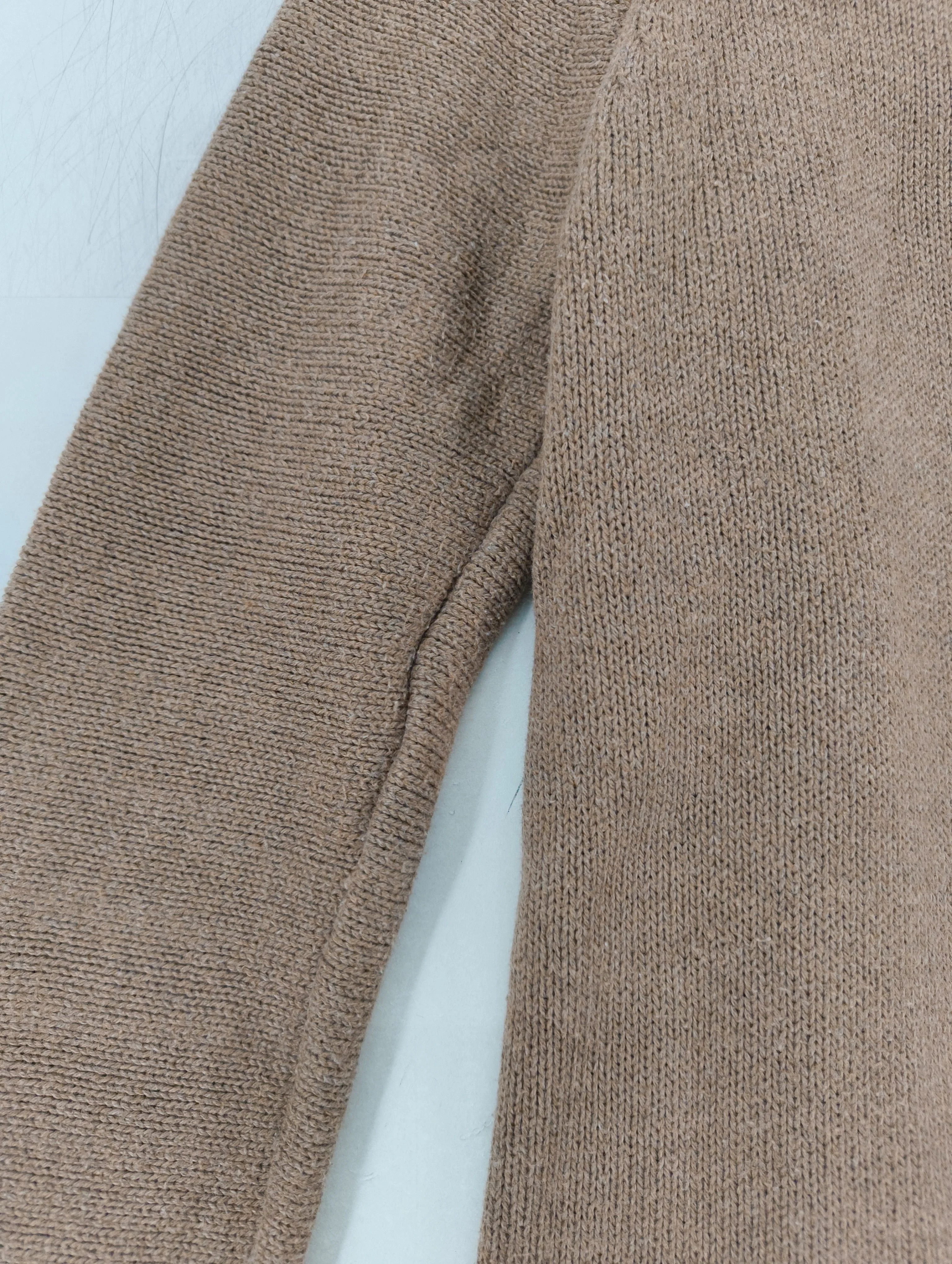 Whistles Women's Jumper UK 4 Brown Cotton with Polyester Roll Neck Pullover - Image 5