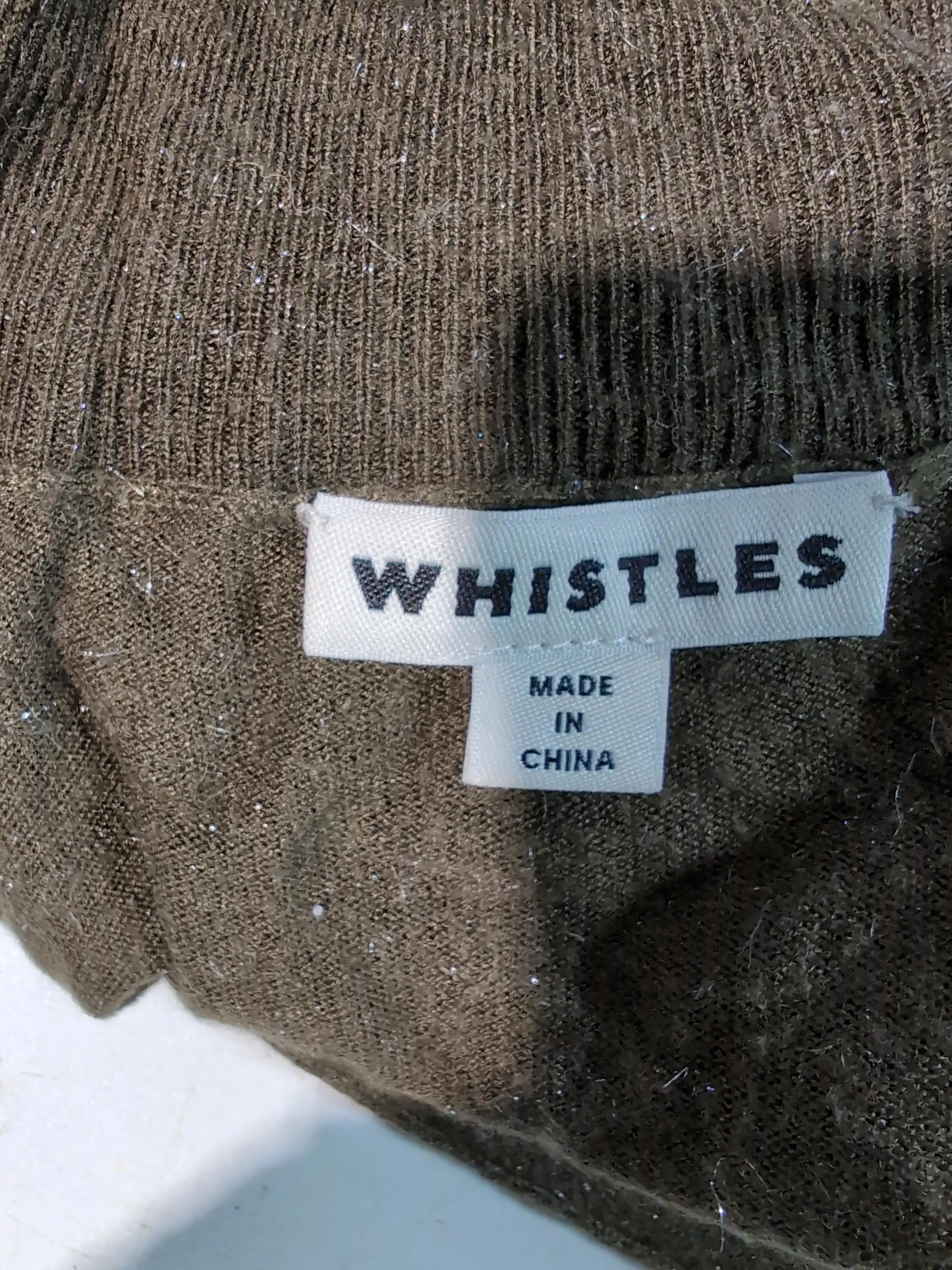 Whistles Women's Jumper UK 8 Brown 100% Other Roll Neck Pullover - Image 5