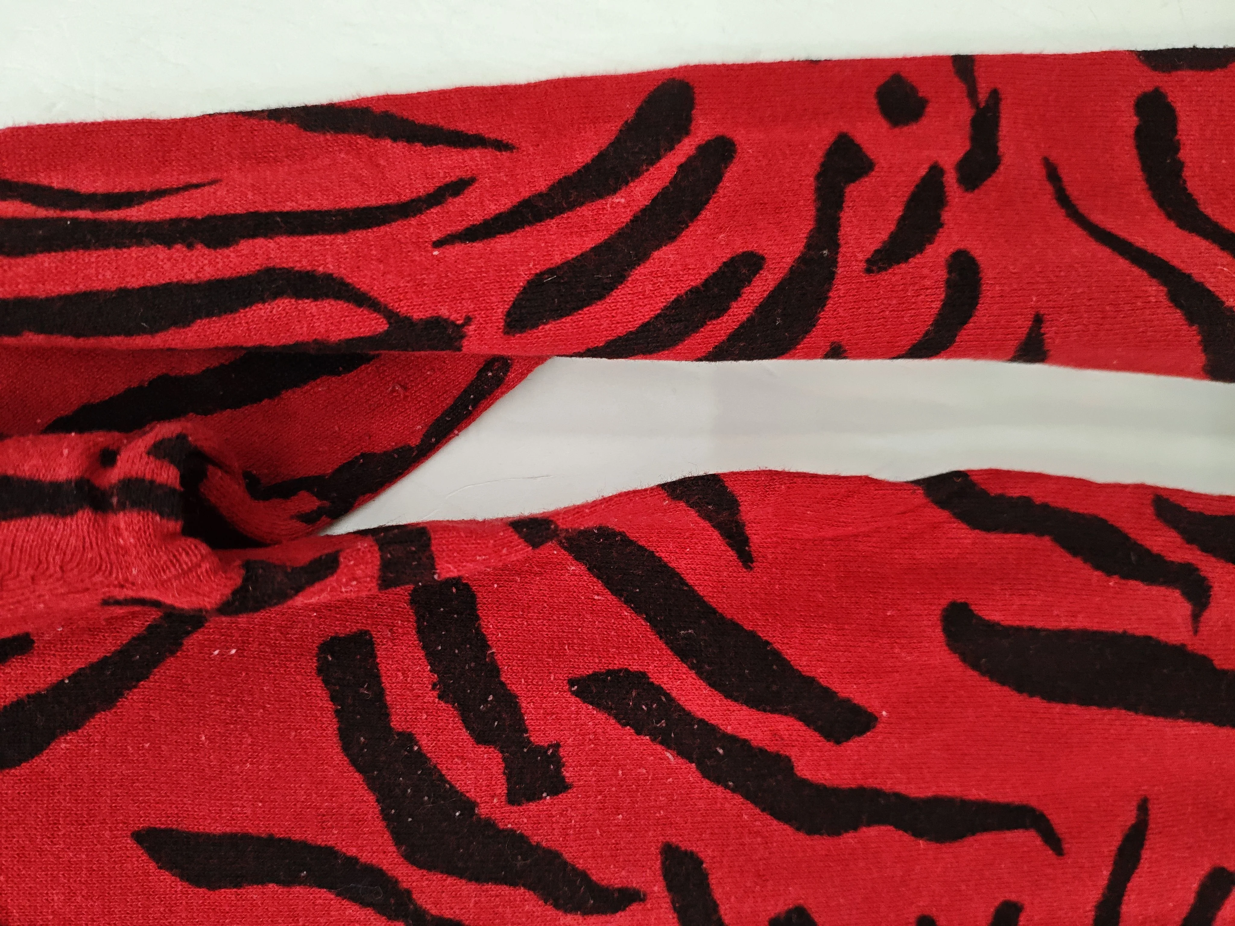 Whistles Women's Jumper UK 8 Red Animal Print 100% Cotton Round Neck Pullover - Image 5