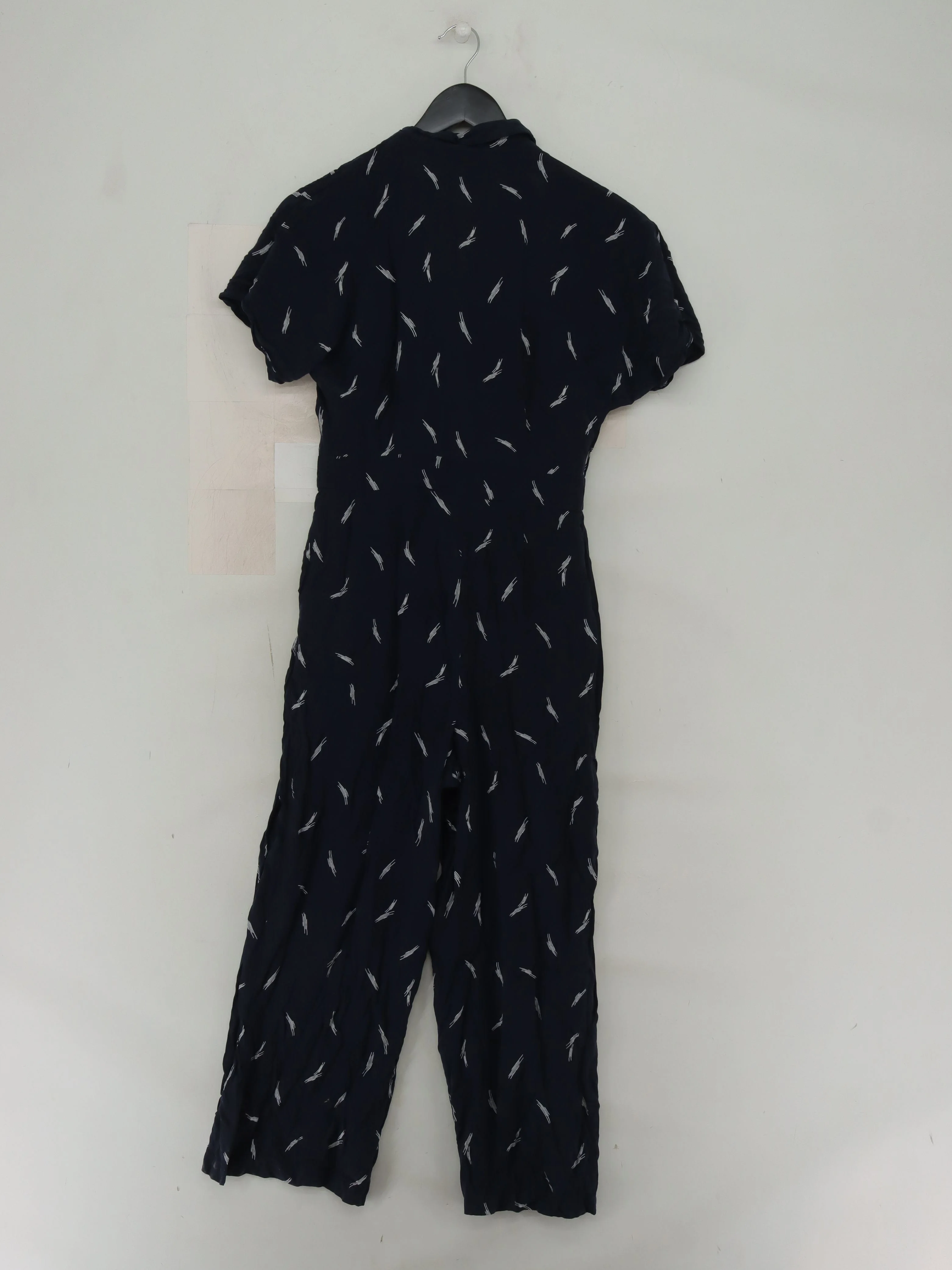 Whistles Women's Jumpsuit M Blue Viscose with Other Wide-Leg Jumpsuit - Image 2