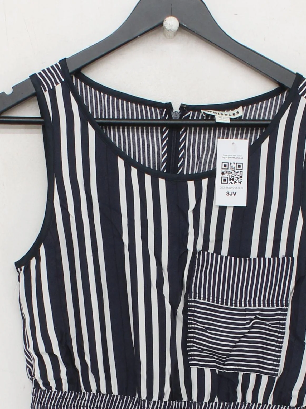 Whistles Women's Jumpsuit S Multi Striped 100% Other Wide-Leg Jumpsuit - Image 3
