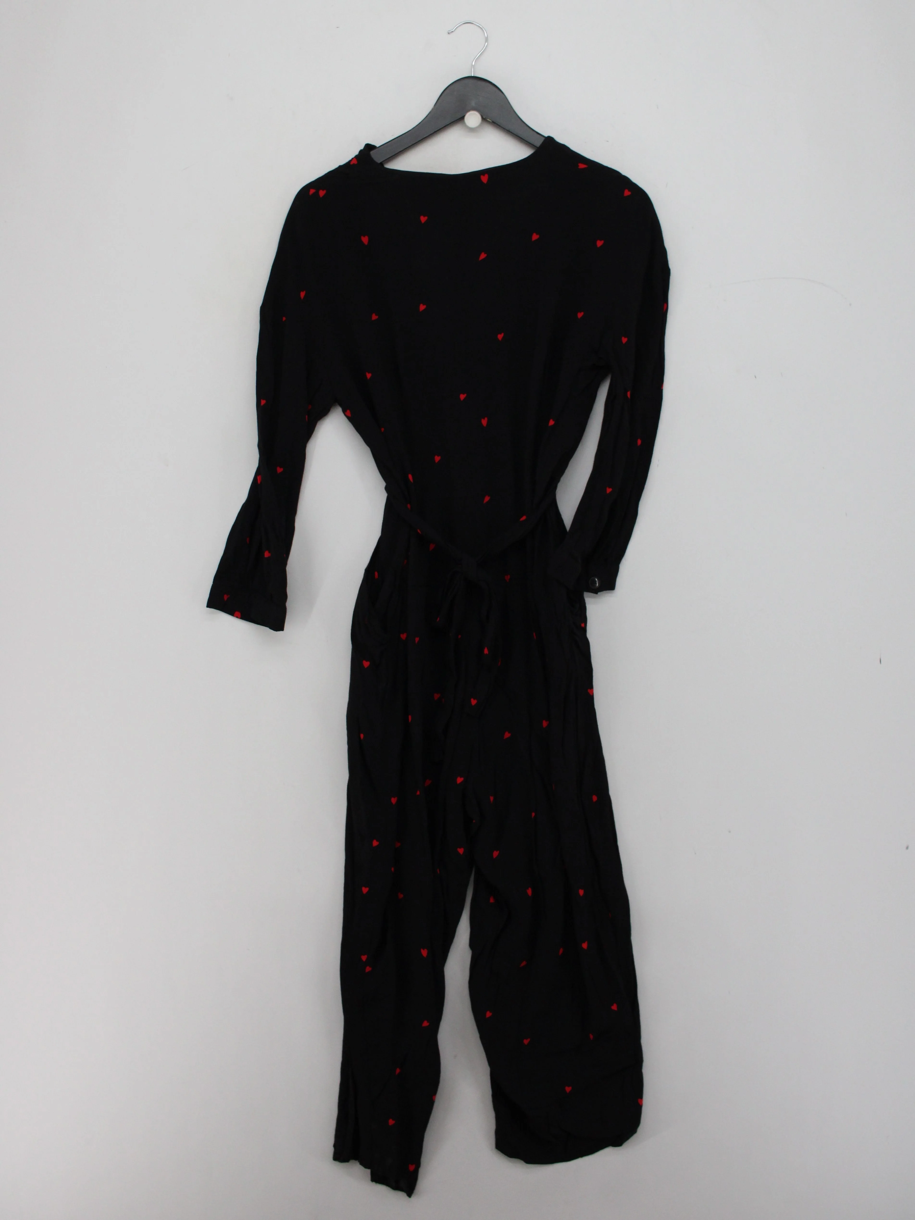 Whistles Women's Jumpsuit UK 12 Black 100% Viscose Wide-Leg Jumpsuit - Image 2