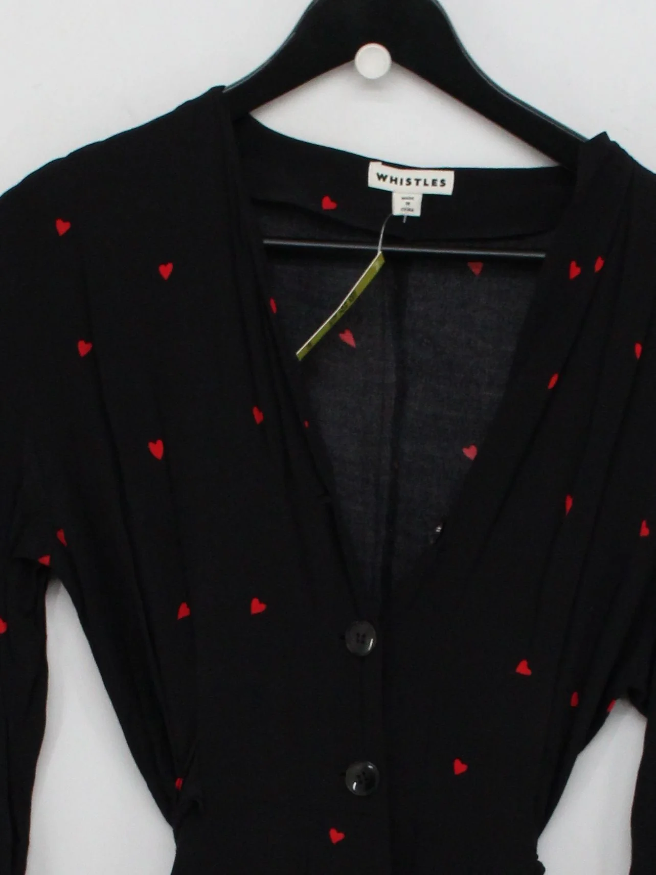 Whistles Women's Jumpsuit UK 12 Black 100% Viscose Wide-Leg Jumpsuit - Image 3