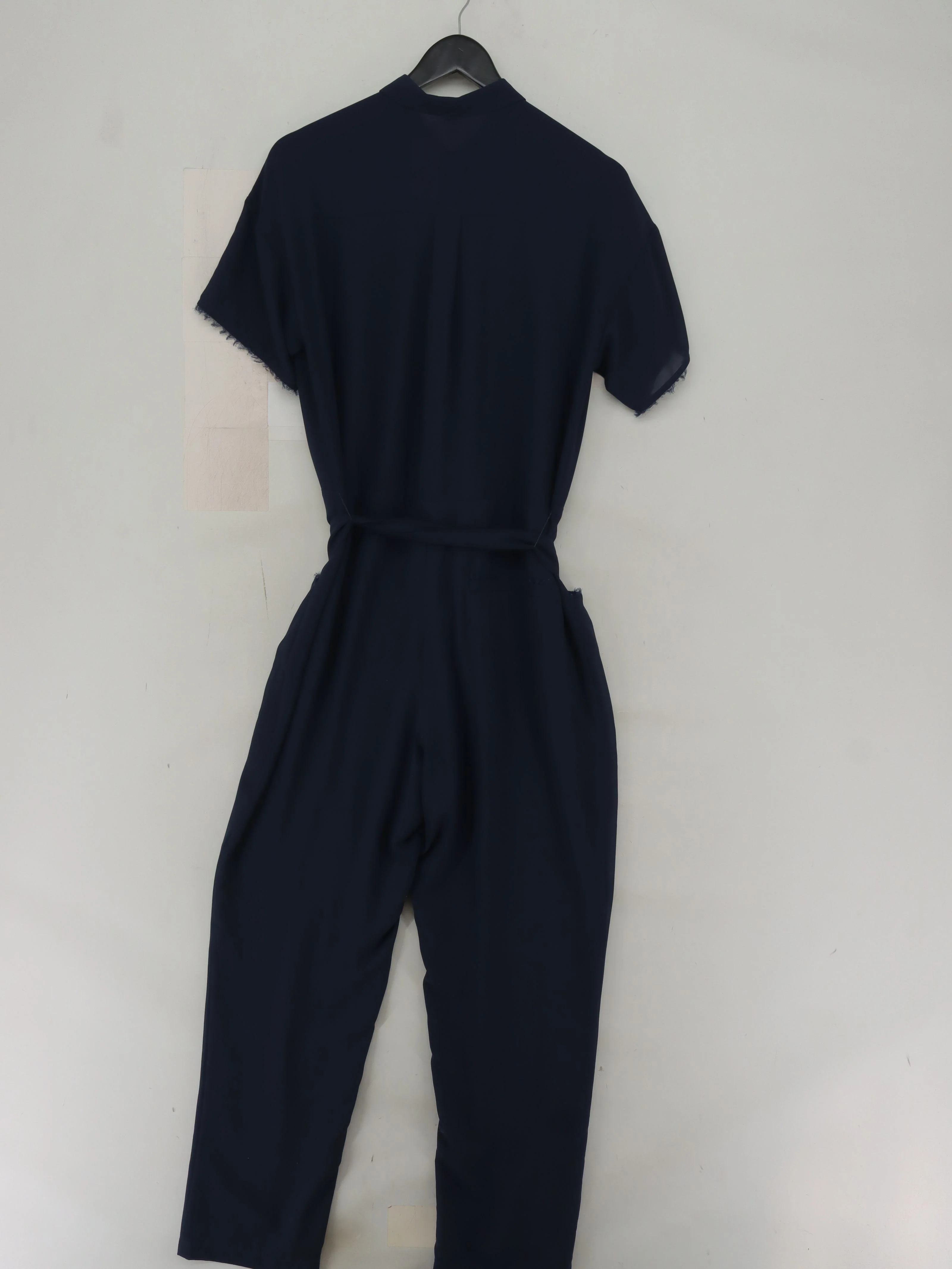 Whistles Women's Jumpsuit UK 8 Blue 100% Polyester Wide-Leg Jumpsuit - Image 2