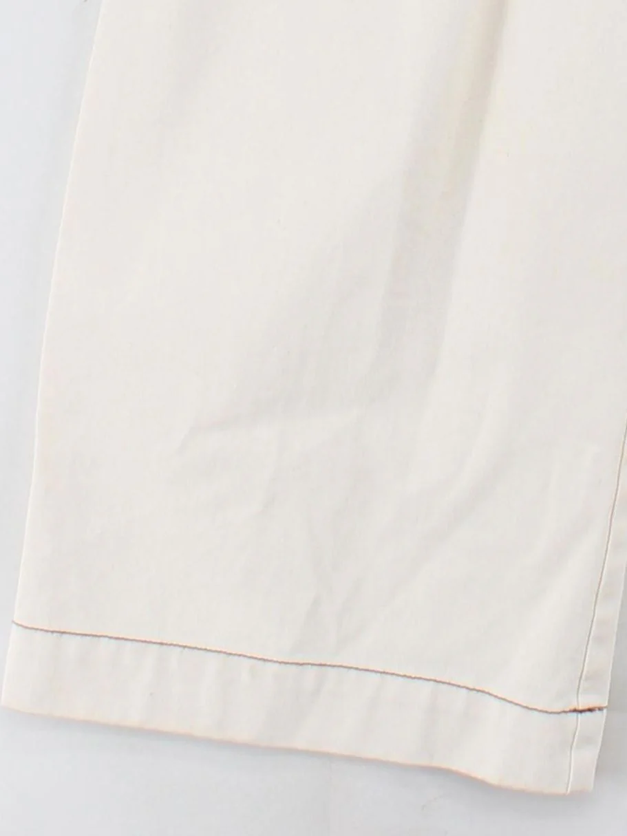 Whistles Women's Jumpsuit UK 8 Cream 100% Cotton Wide-Leg Jumpsuit - Image 4