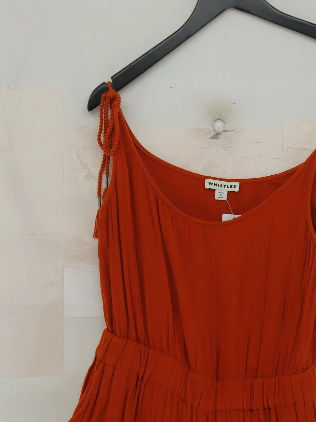 Whistles Women's Jumpsuit UK 8 Orange 100% Other Wide-Leg Jumpsuit - Image 3