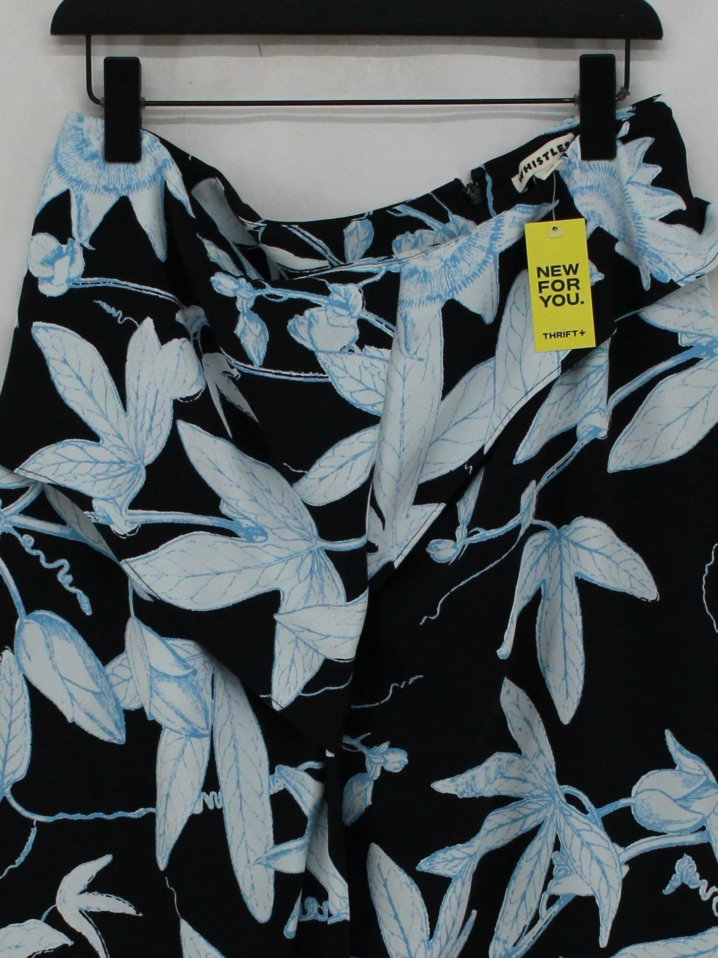 Whistles Women's Midi Skirt M Black Floral 100% Other Midi Wrap - Image 3