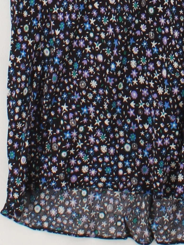 Whistles Women's Midi Skirt M Black Floral 100% Viscose Midi A-Line - Image 4