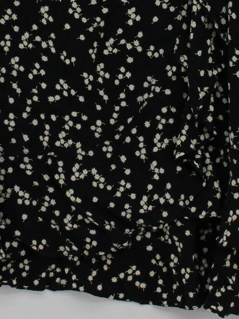 Whistles Women's Midi Skirt M Black Floral Viscose with Other Midi Wrap - Image 4