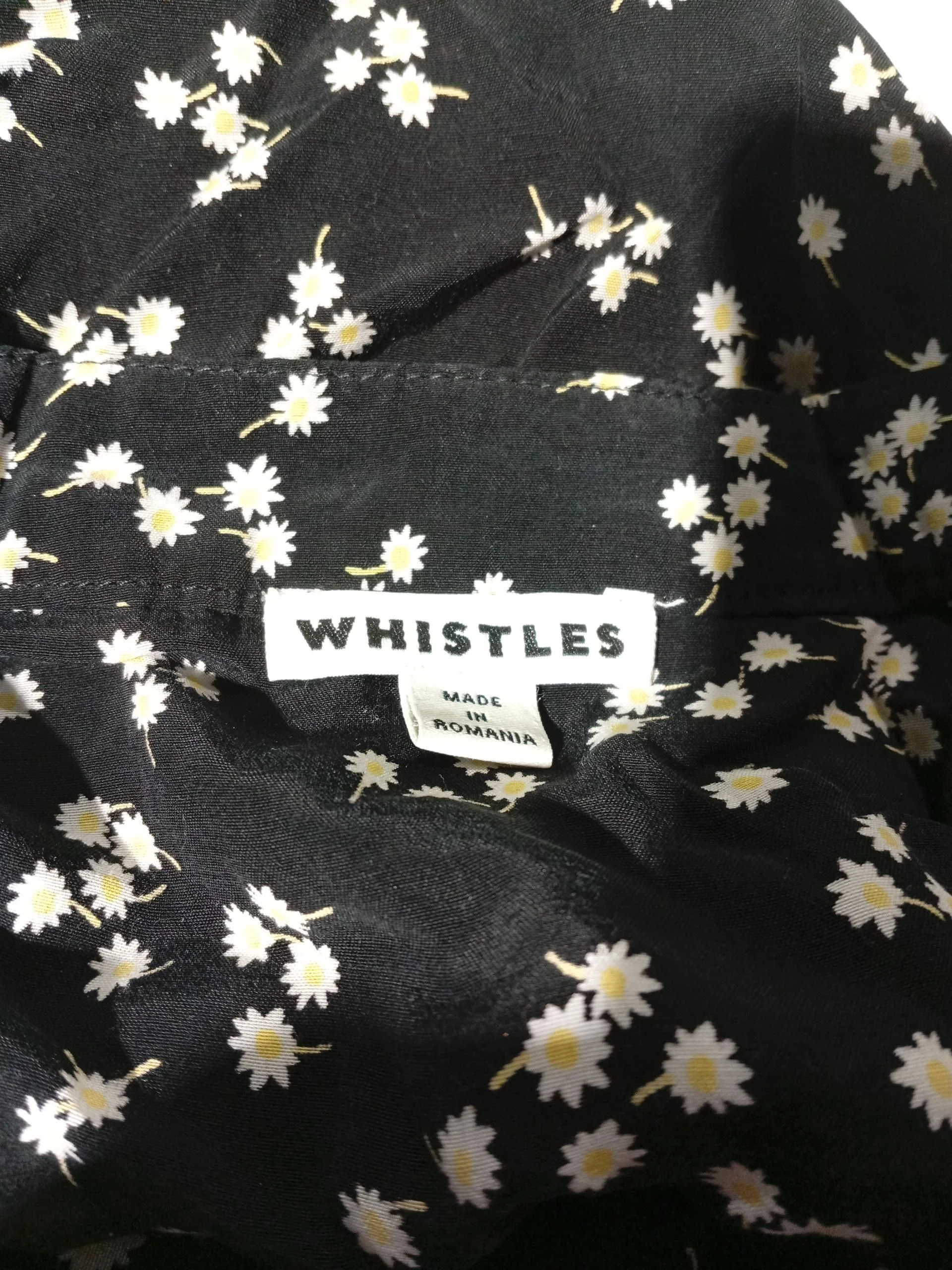 Whistles Women's Midi Skirt M Black Floral Viscose with Other Midi Wrap - Image 5