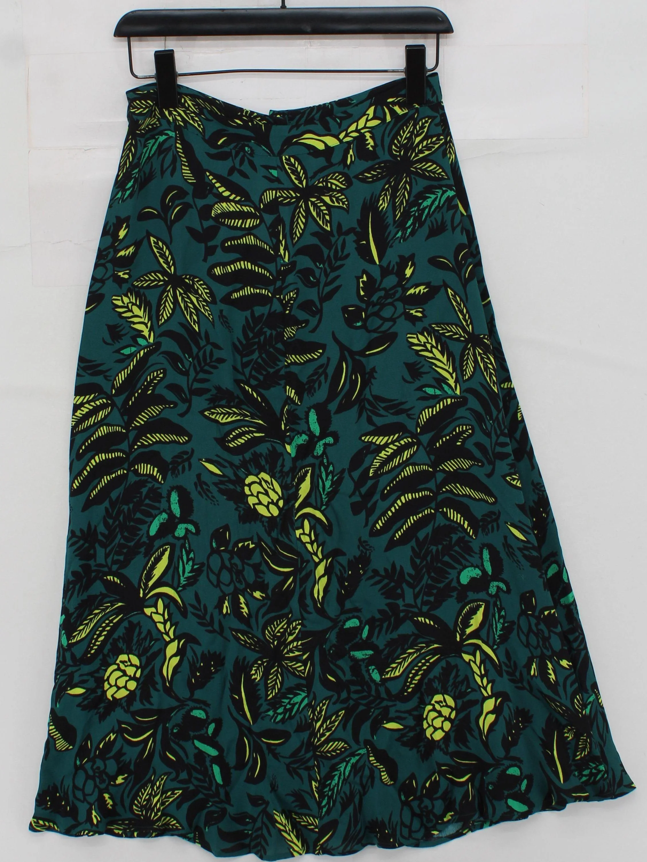Whistles Women's Midi Skirt M Green Floral 100% Other Midi A-Line - Image 2