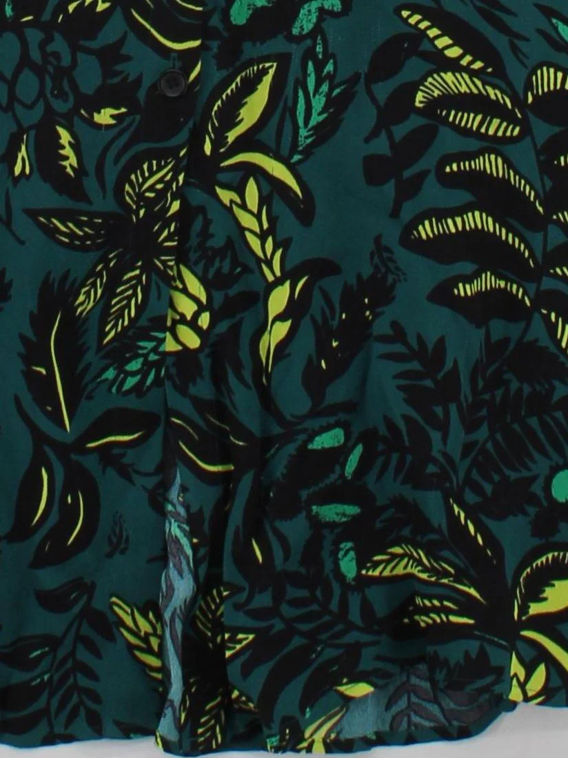 Whistles Women's Midi Skirt M Green Floral 100% Other Midi A-Line - Image 4
