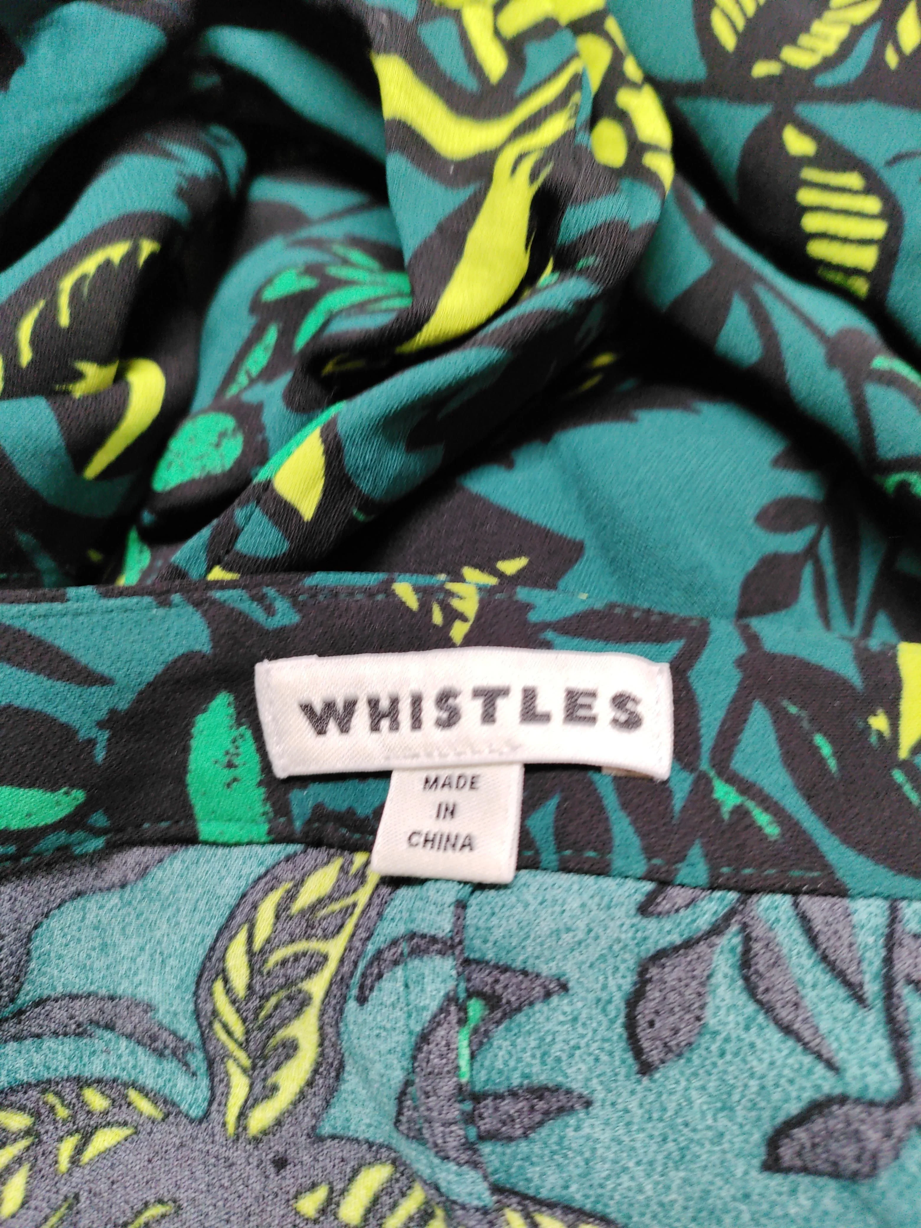 Whistles Women's Midi Skirt M Green Floral 100% Other Midi A-Line - Image 7