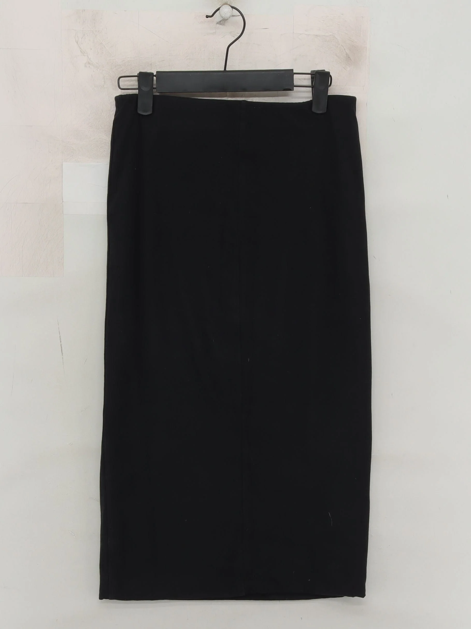 Whistles Women's Midi Skirt UK 10 Black Cotton with Elastane Straight & Pencil - Image 2
