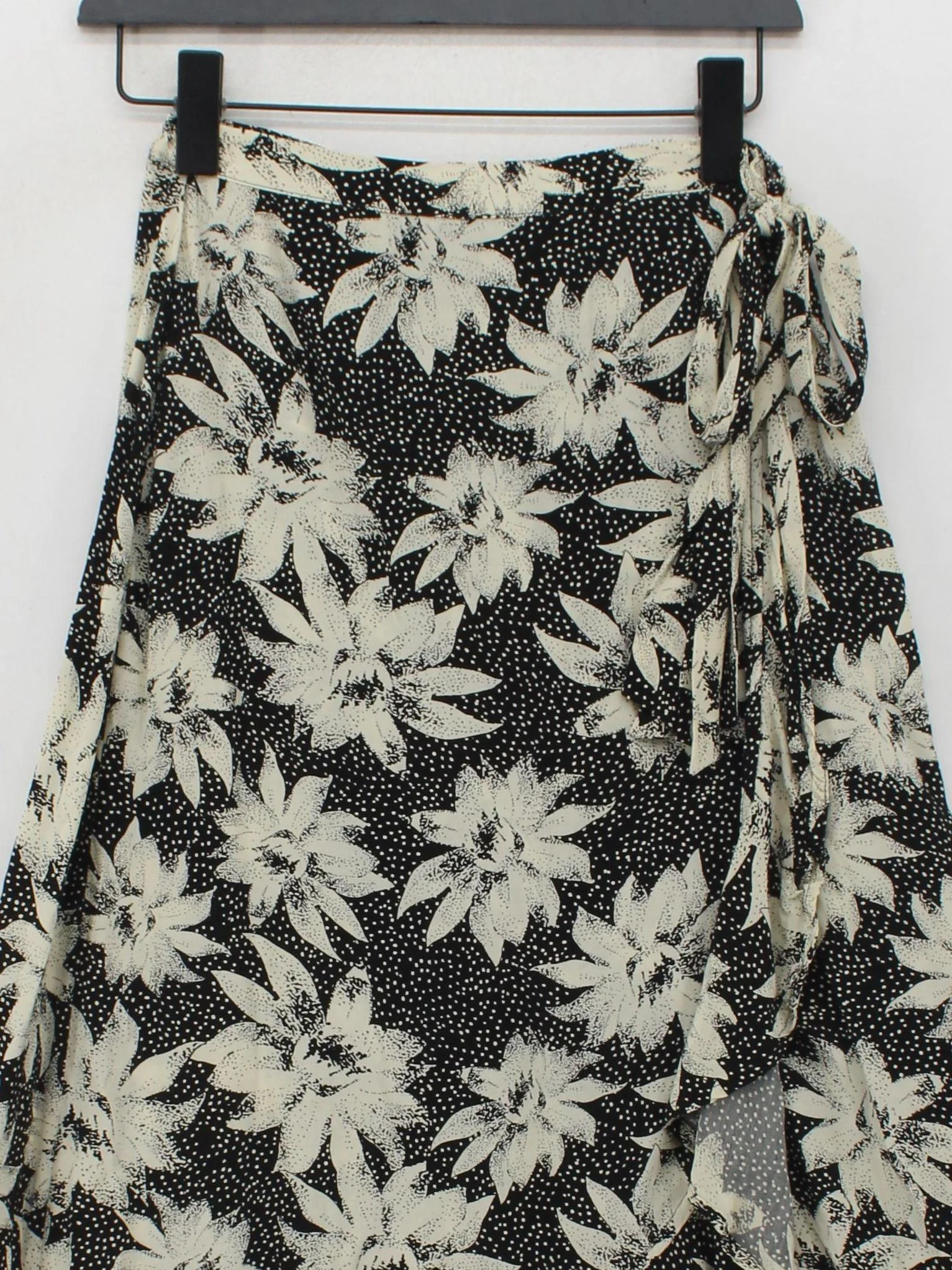 Whistles Women's Midi Skirt UK 10 Multi Floral Viscose with Other Midi Wrap - Image 3