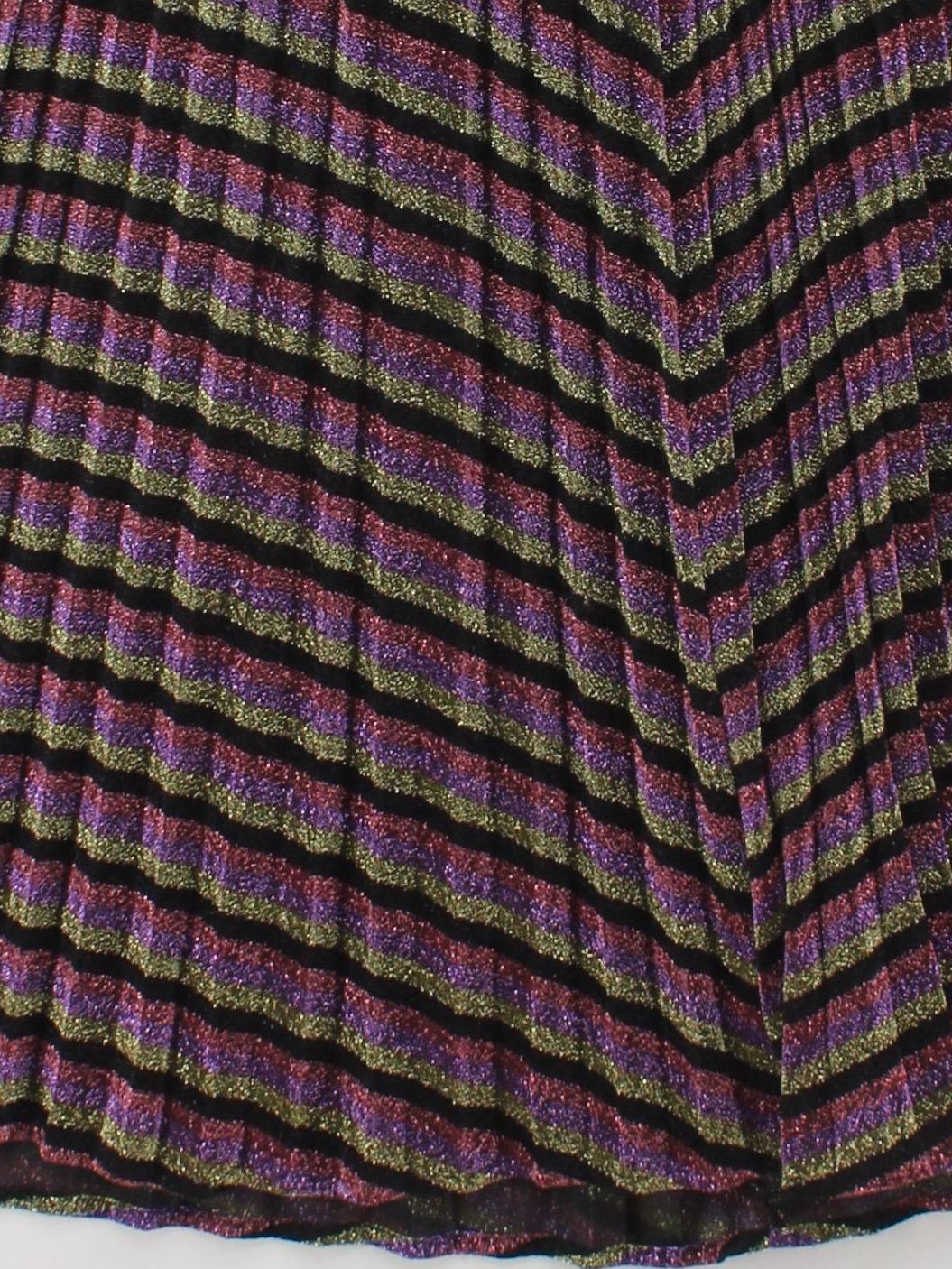 Whistles Women's Midi Skirt UK 12 Multi Polyester with Elastane Pleated - Image 4