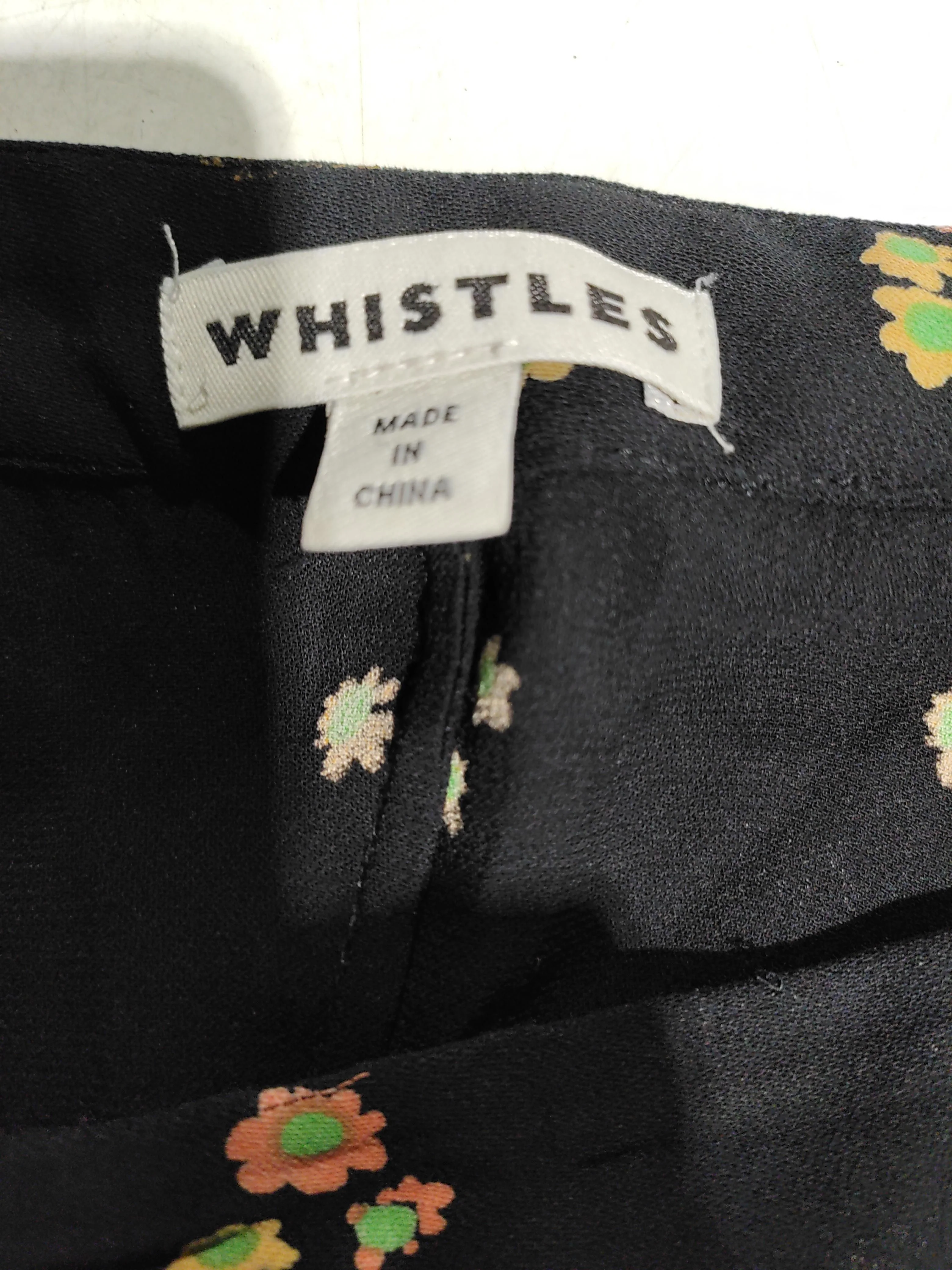 Whistles Women's Midi Skirt UK 6 Black Floral 100% Viscose Midi A-Line - Image 6