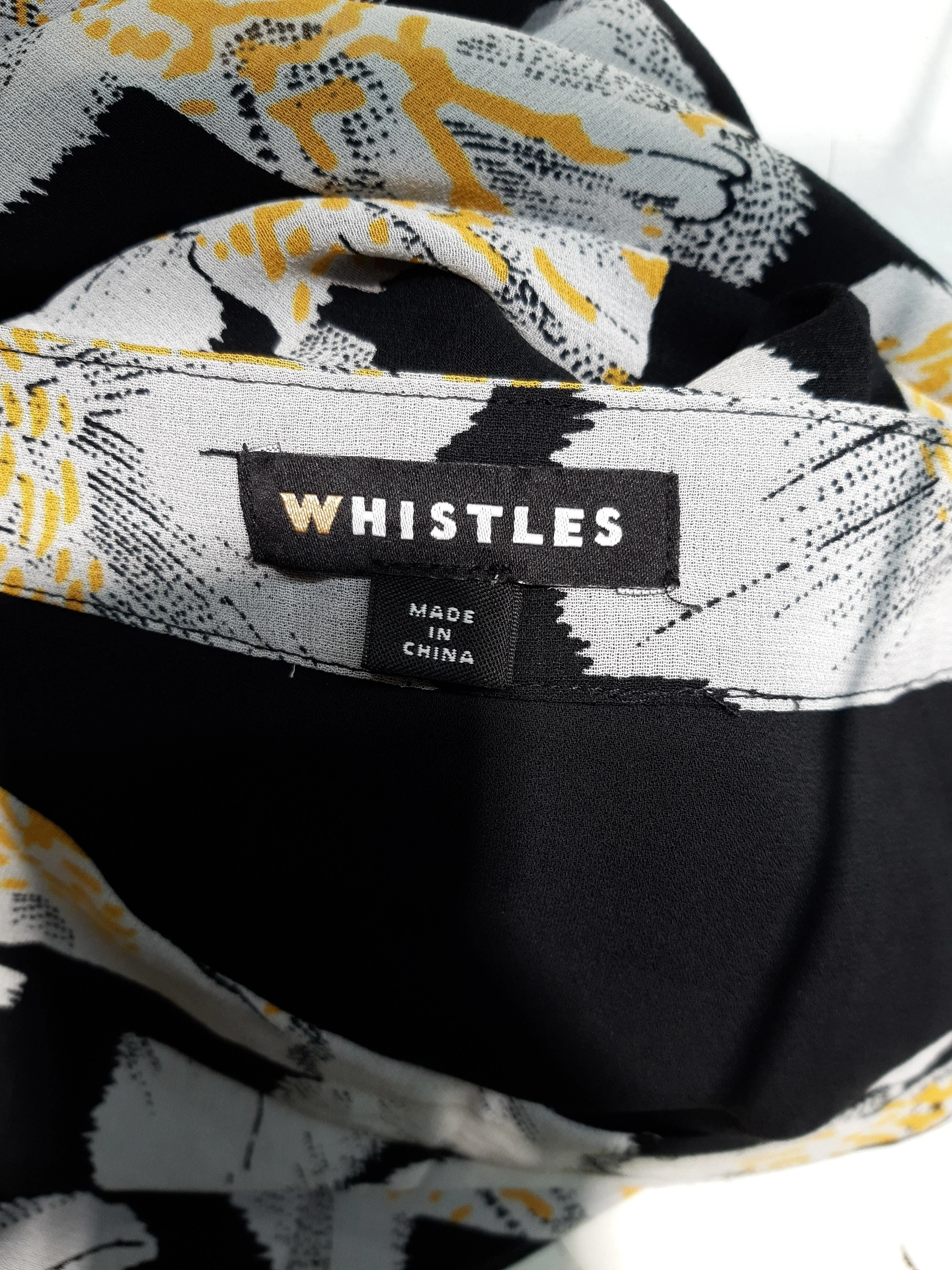 Whistles Women's Midi Skirt UK 8 Black Floral 100% Viscose Midi A-Line - Image 5