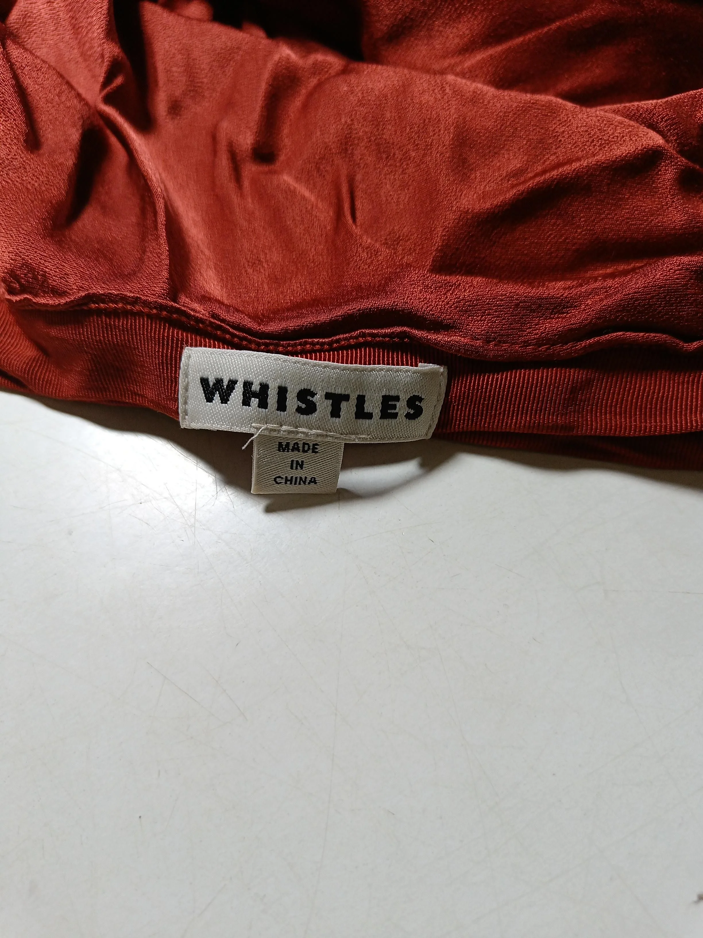 Whistles Women's Midi Skirt XS Brown 100% Viscose Midi A-Line - Image 5