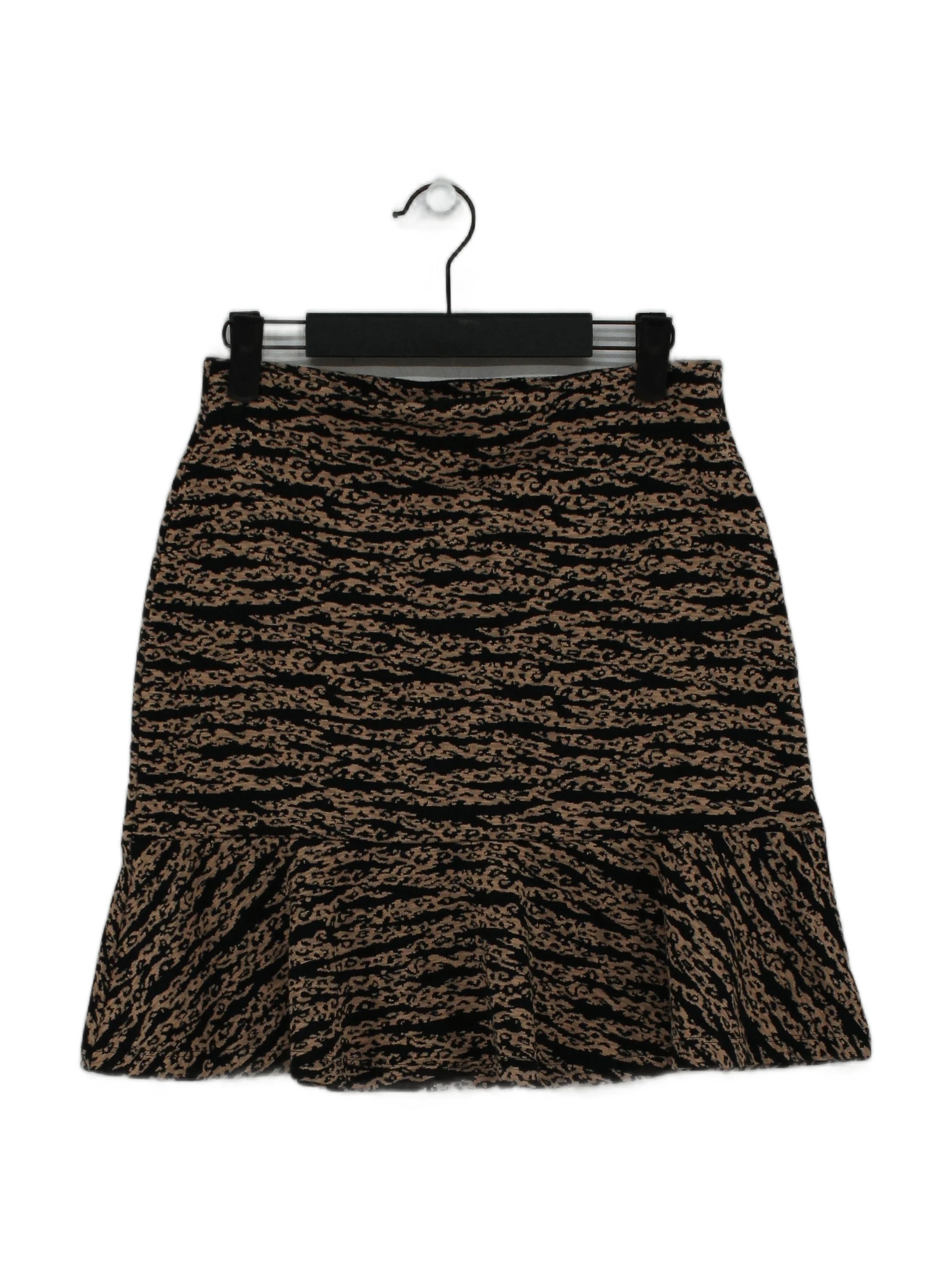Whistles Women's Mini Skirt S Brown Cotton