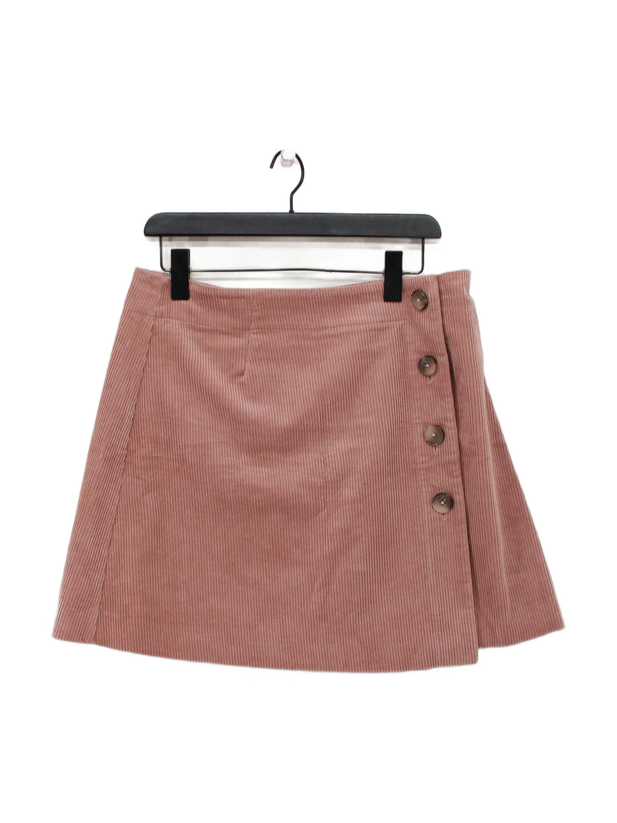 Whistles Women's Mini Skirt UK 14 Tan 100% Cotton Short Mini