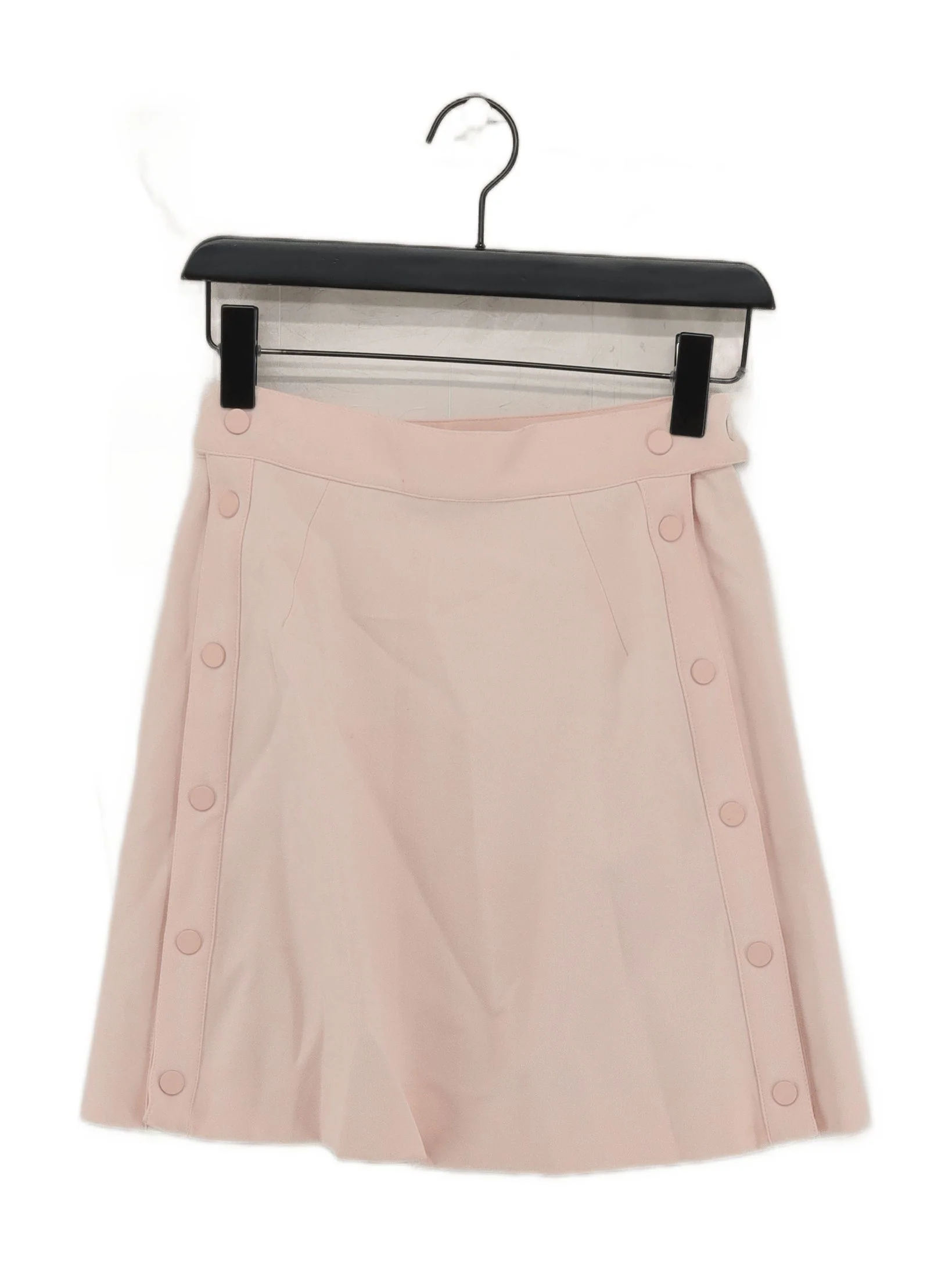 Whistles Women's Mini Skirt UK 8 Pink Polyester with Elastane, Viscose Mini