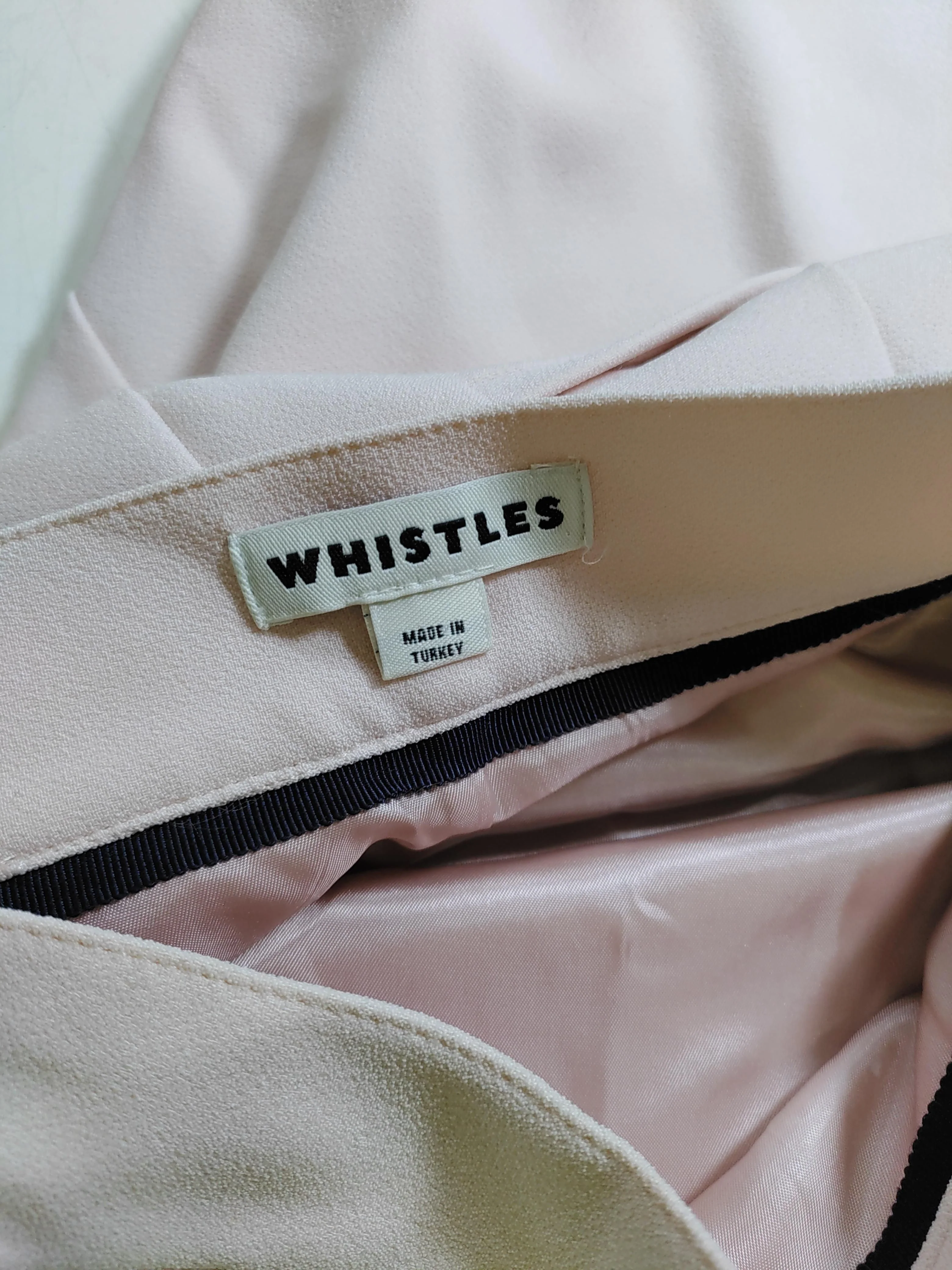 Whistles Women's Mini Skirt UK 8 Pink Polyester with Elastane, Viscose Mini - Image 6