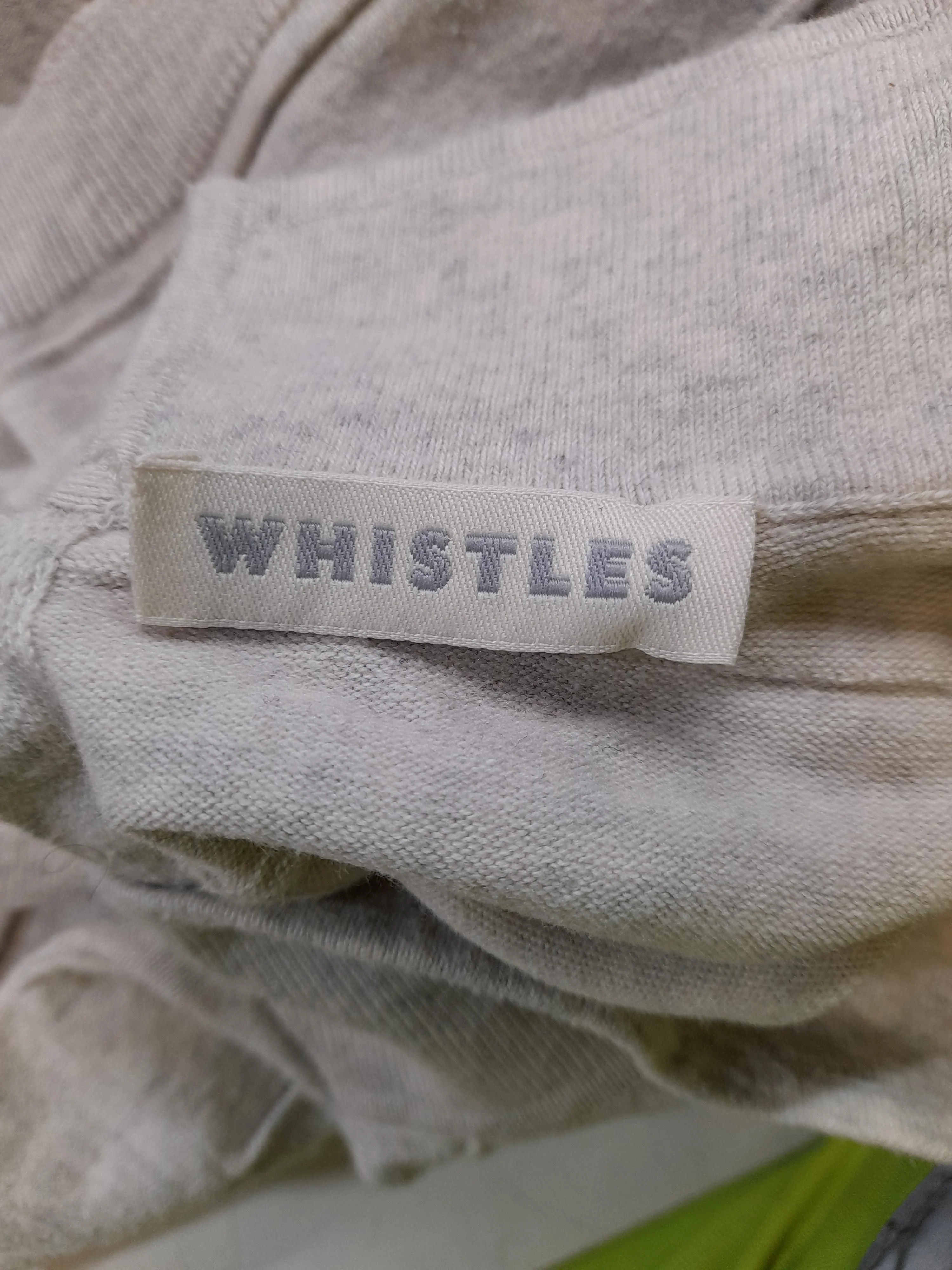 Whistles Women's Polo S Grey Cotton with Nylon, Elastane Basic - Image 5