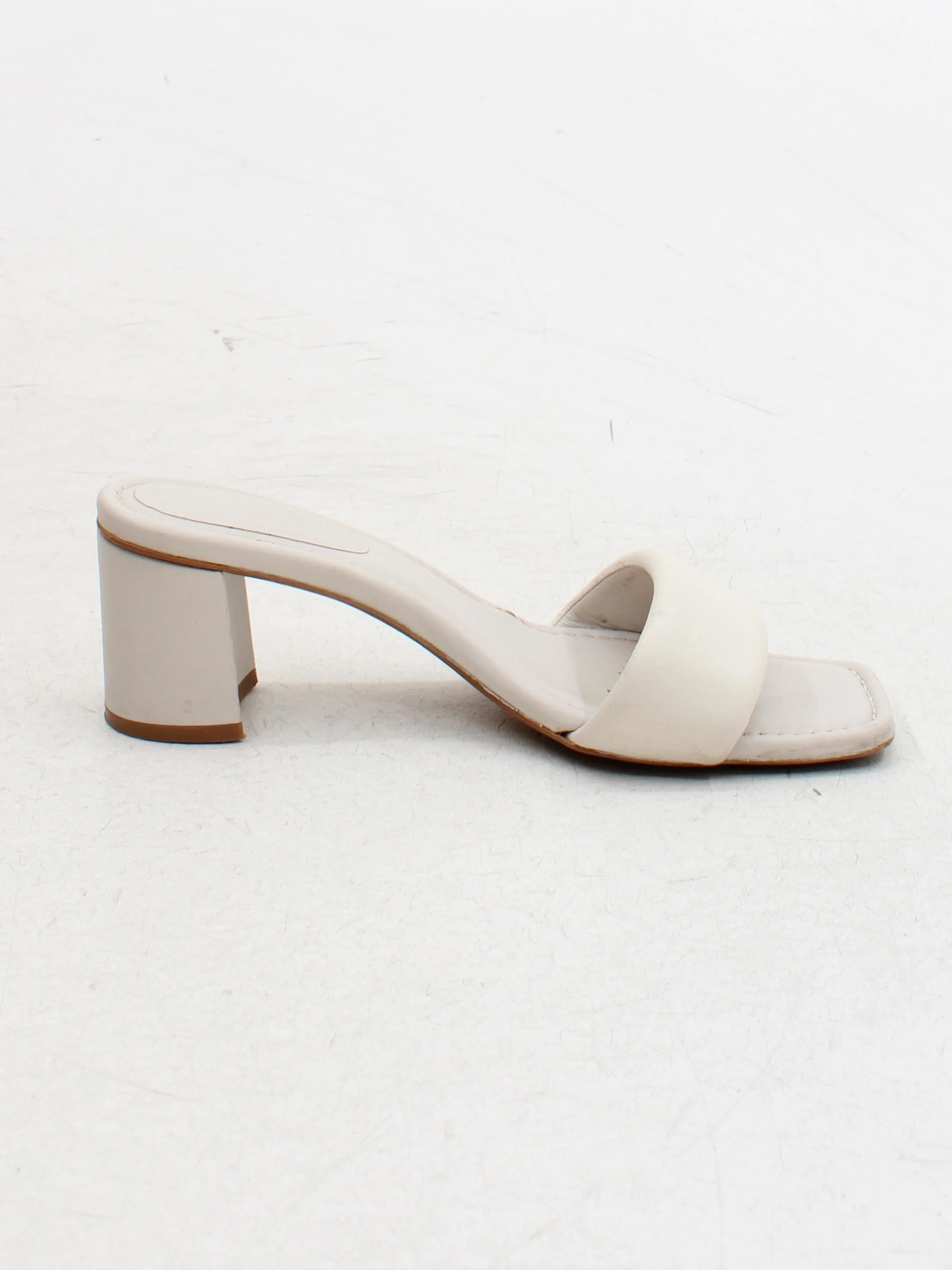Whistles Women's Sandals UK 4 Cream 100% Leather Slider - Image 5
