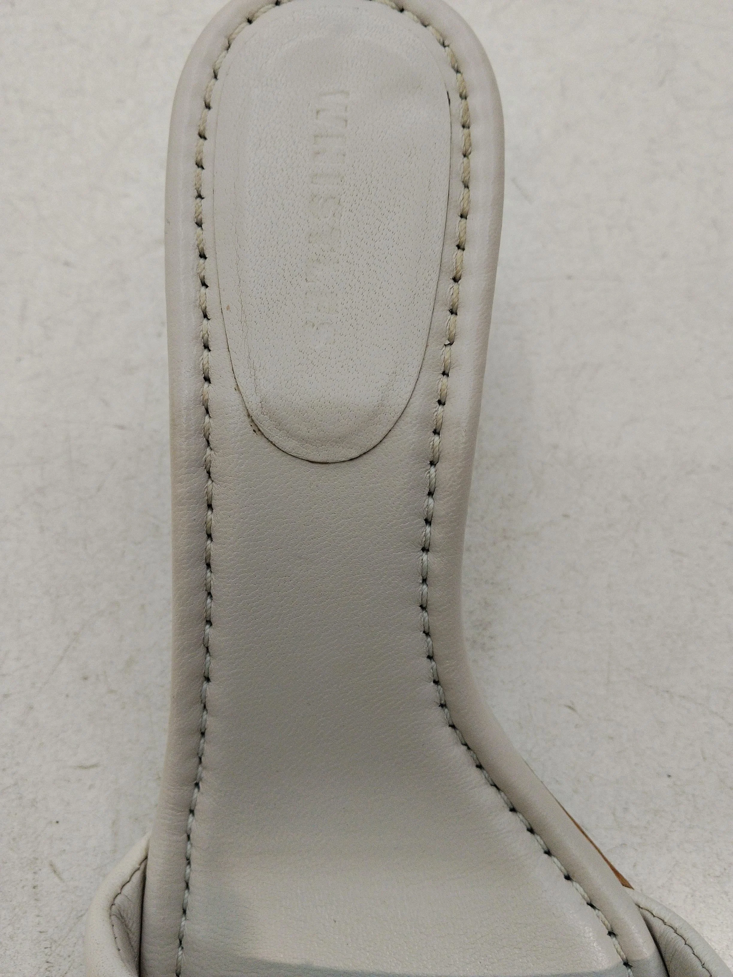 Whistles Women's Sandals UK 4 Cream 100% Leather Slider - Image 6