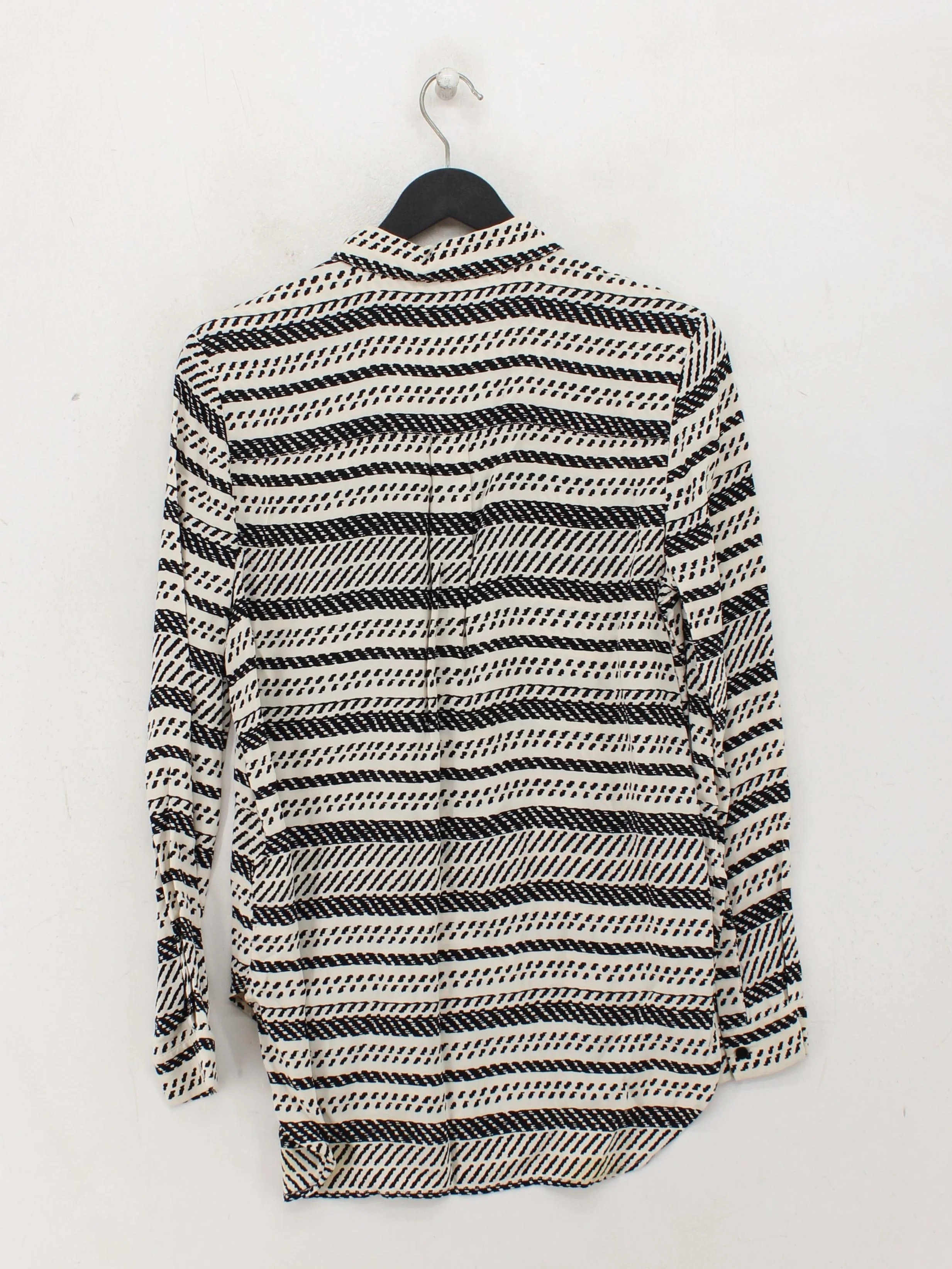 Whistles Women's Shirt S Multi 100% Viscose Long Sleeve Collared Basic - Image 2