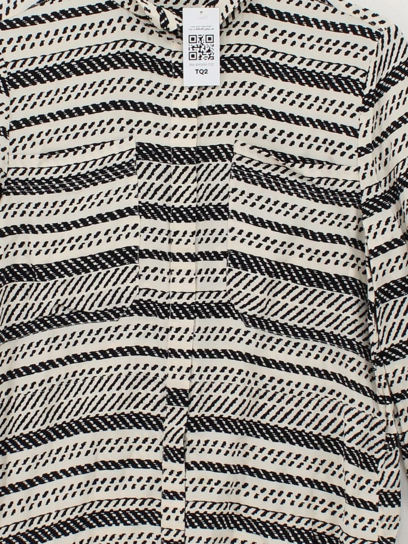 Whistles Women's Shirt S Multi 100% Viscose Long Sleeve Collared Basic - Image 3