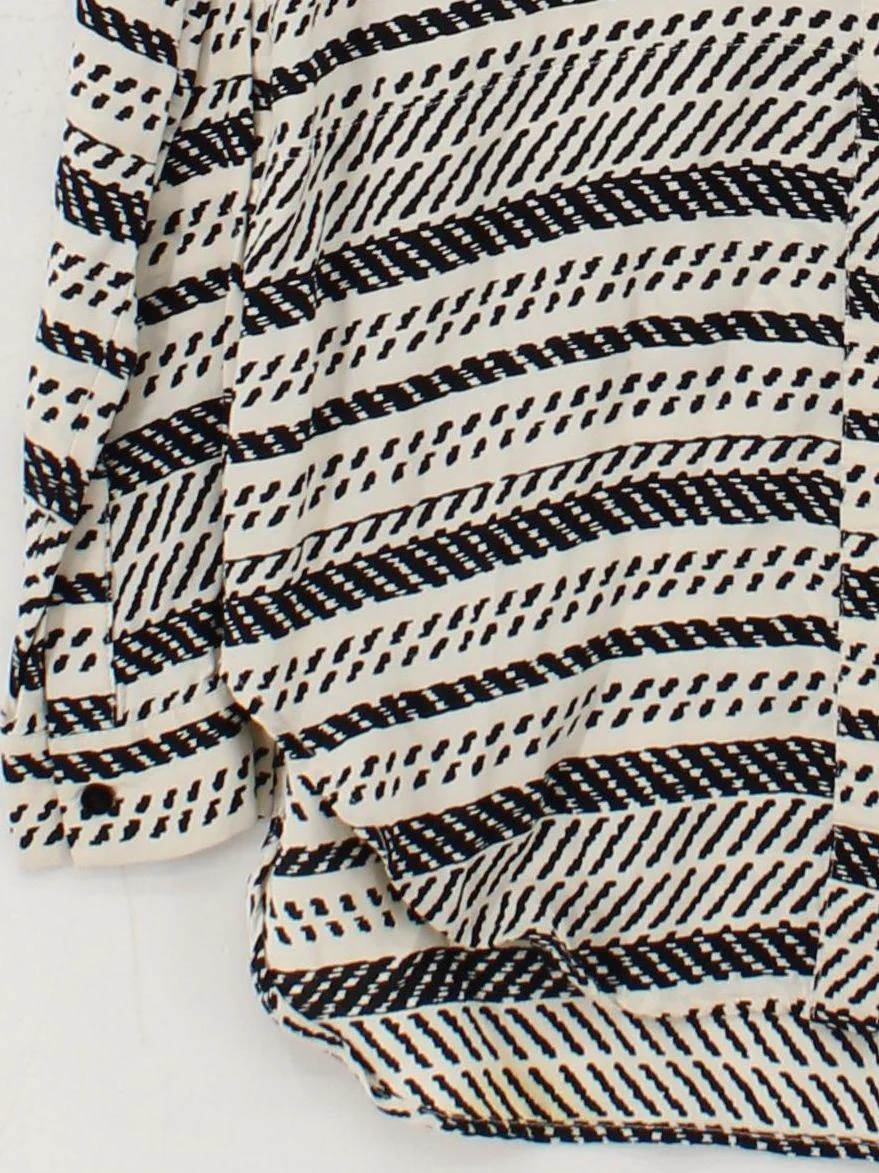 Whistles Women's Shirt S Multi 100% Viscose Long Sleeve Collared Basic - Image 4