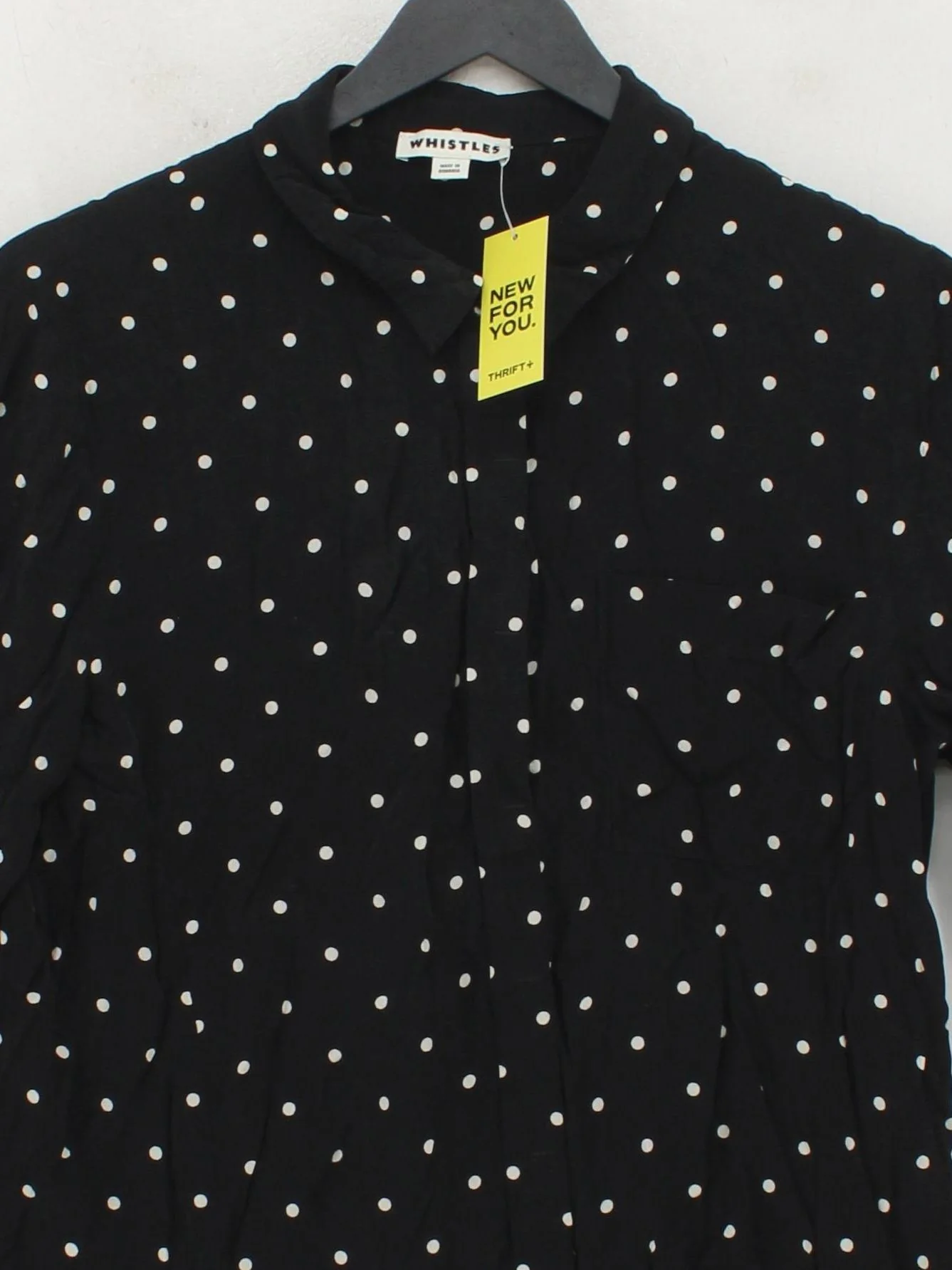 Whistles Women's Shirt UK 10 Black Viscose with Other Basic - Image 3