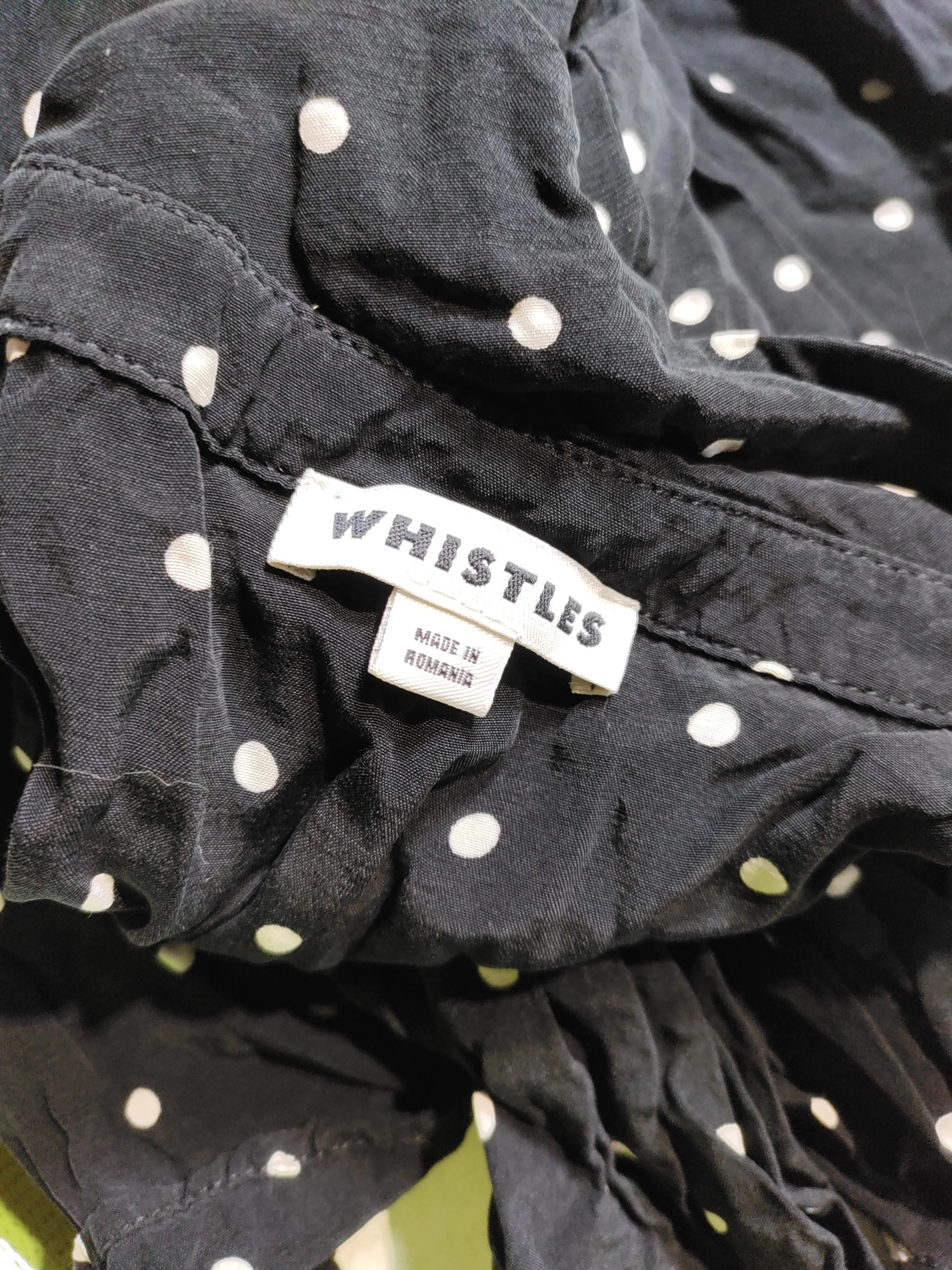 Whistles Women's Shirt UK 10 Black Viscose with Other Basic - Image 5