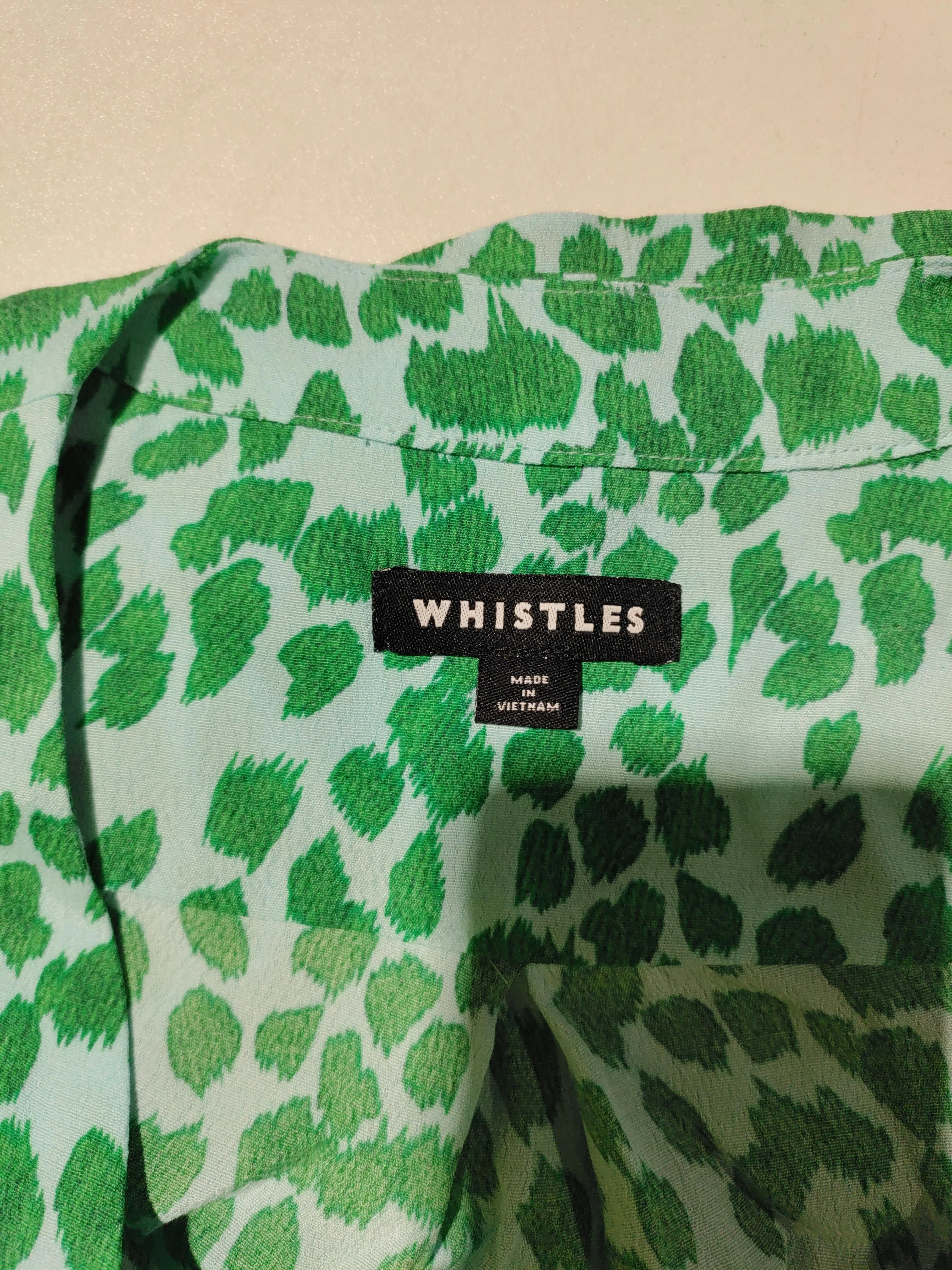 Whistles Women's Shirt UK 10 Green 100% Viscose Basic - Image 5