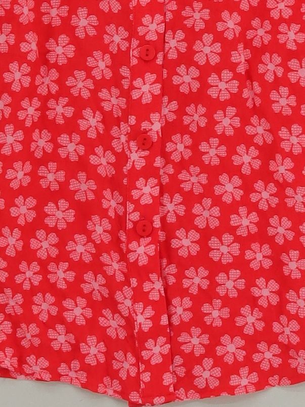 Whistles Women's Shirt UK 10 Red 100% Viscose Basic - Image 4