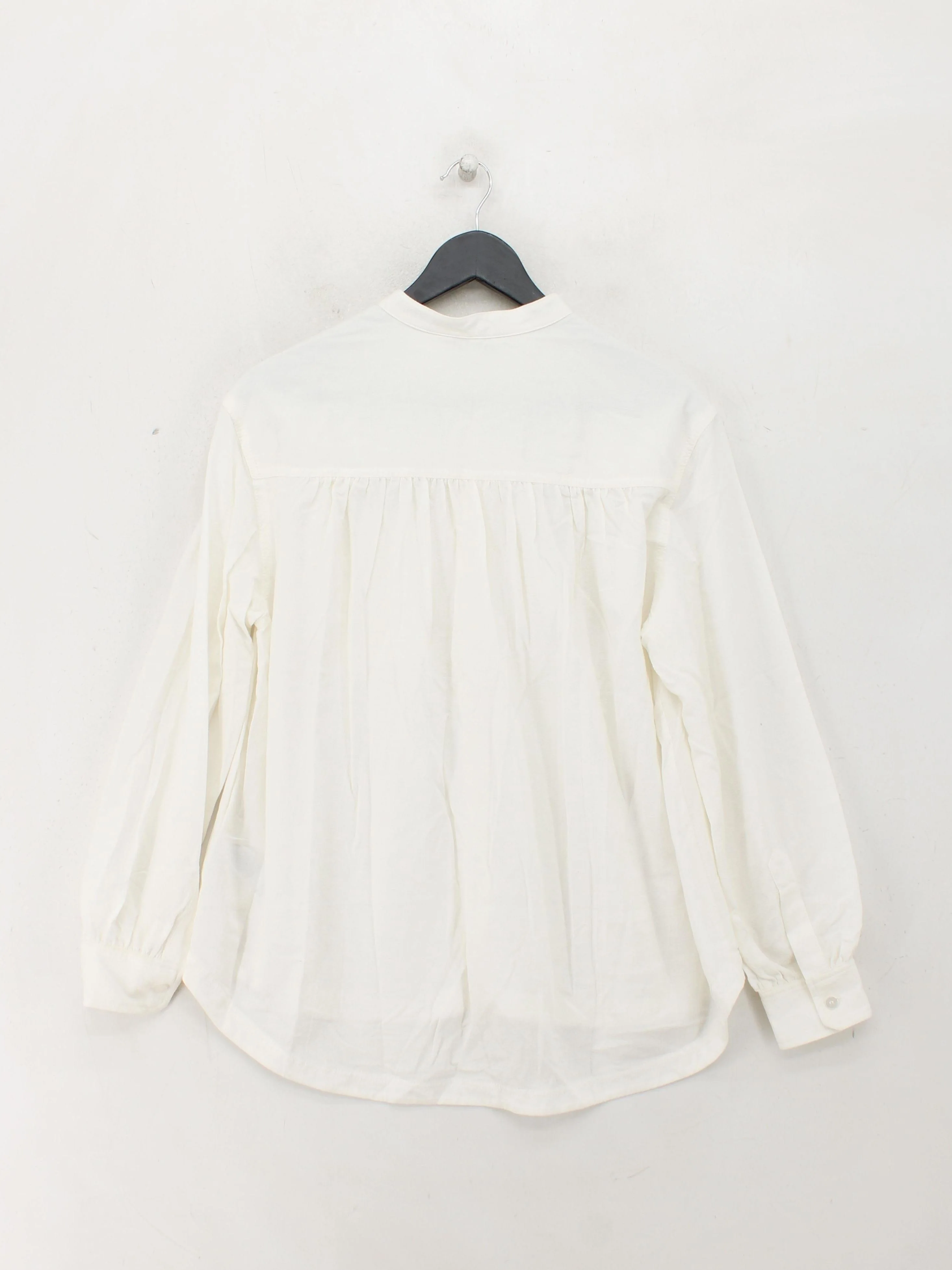 Whistles Women's Shirt UK 10 White Cotton with Viscose Basic New with tags - Image 2
