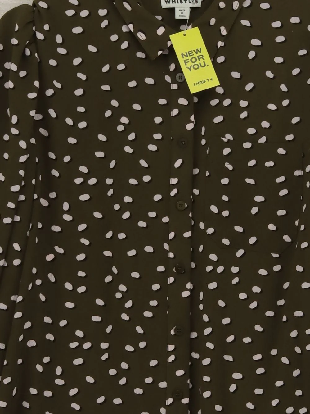 Whistles Women's Shirt UK 14 Green Polyester with Elastane Basic - Image 3