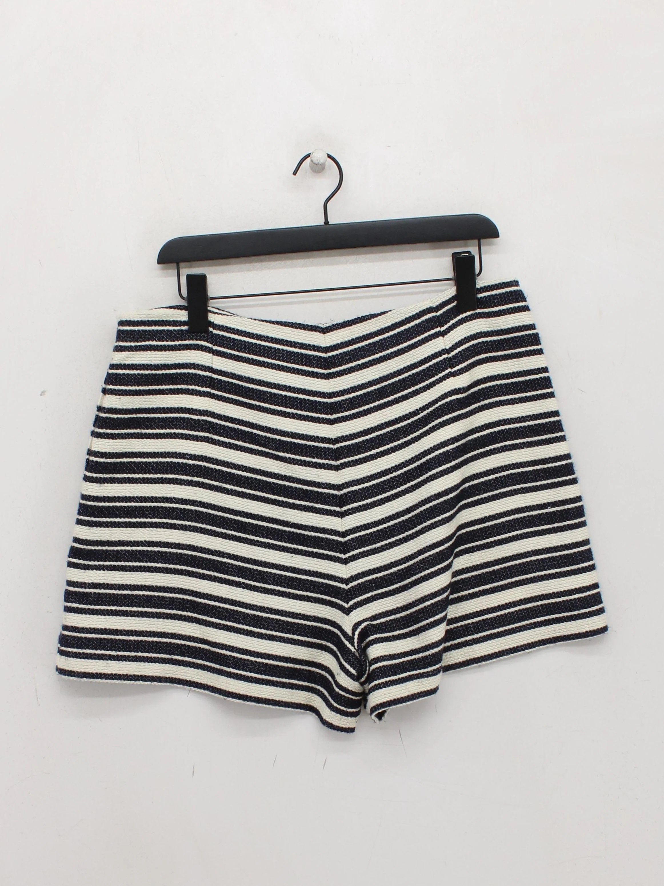 Whistles Women's Shorts UK 6 Multi Striped Polyester with Viscose Mom - Image 2