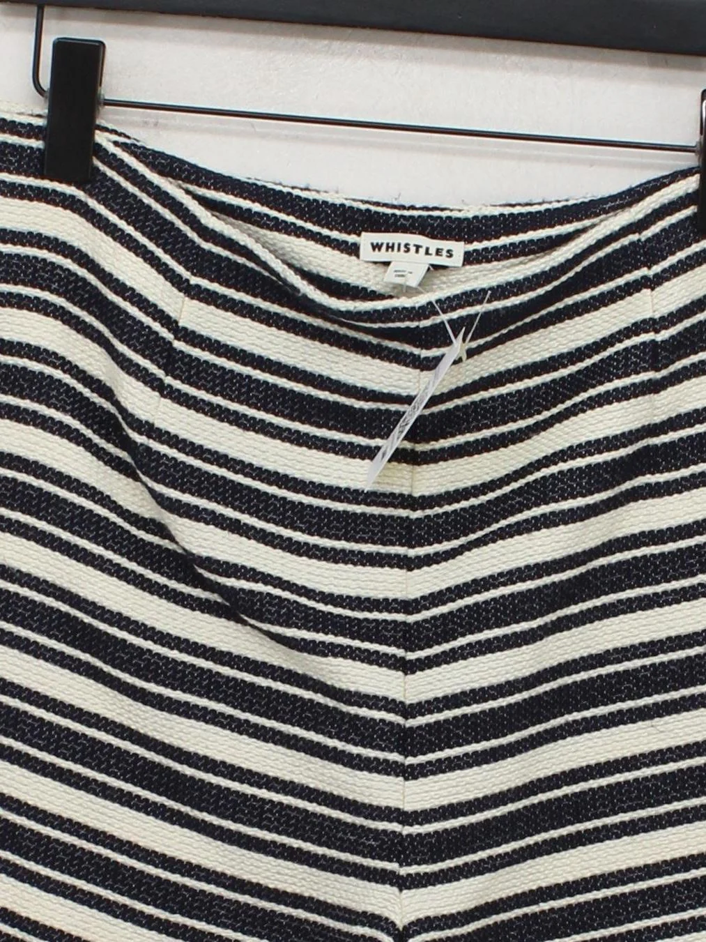 Whistles Women's Shorts UK 6 Multi Striped Polyester with Viscose Mom - Image 3
