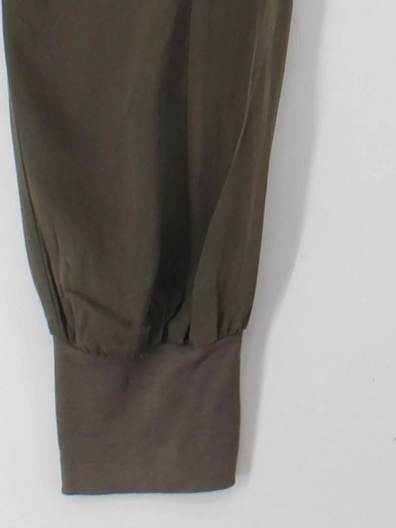 Whistles Women's Sports Bottoms W 34 in Green Silk with Acetate Sweatpants - Image 4