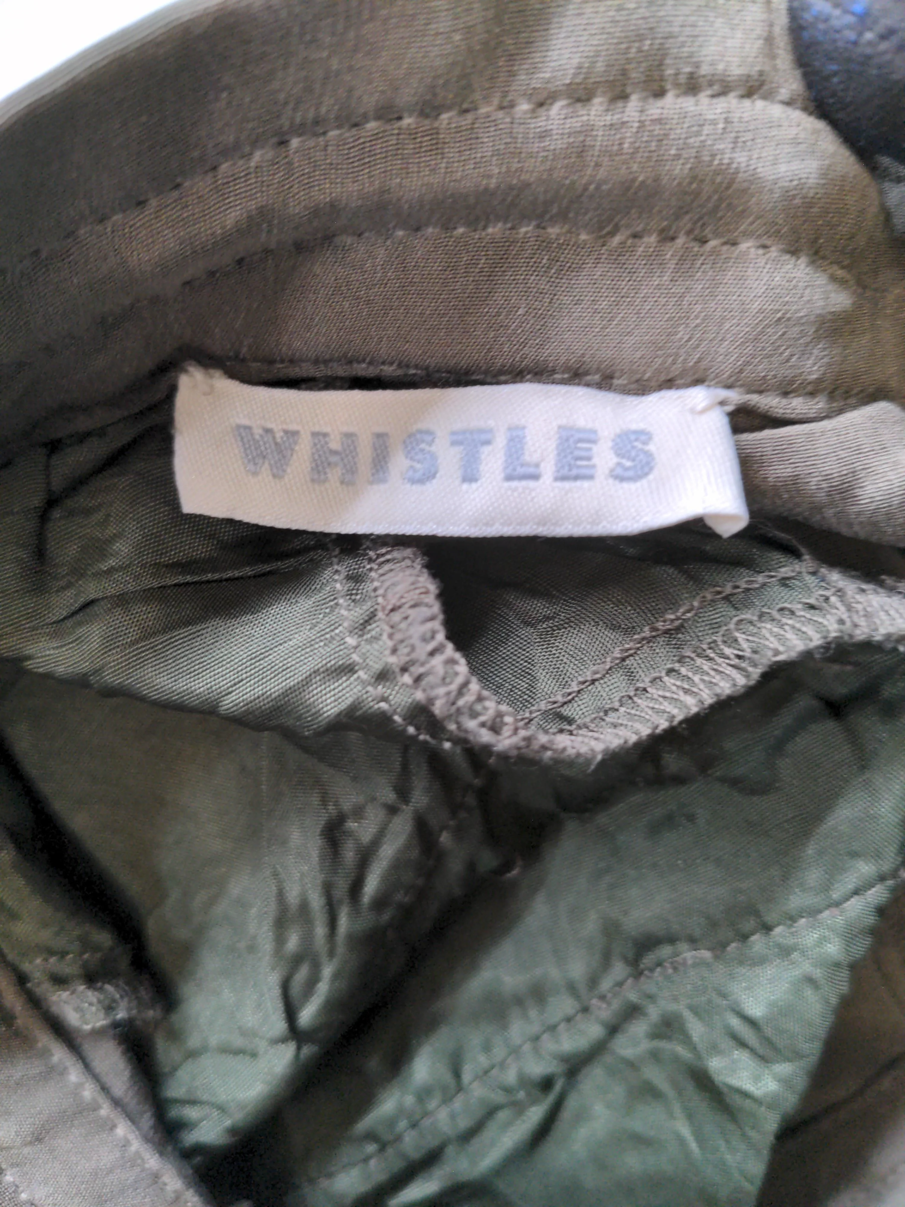Whistles Women's Sports Bottoms W 34 in Green Silk with Acetate Sweatpants - Image 7