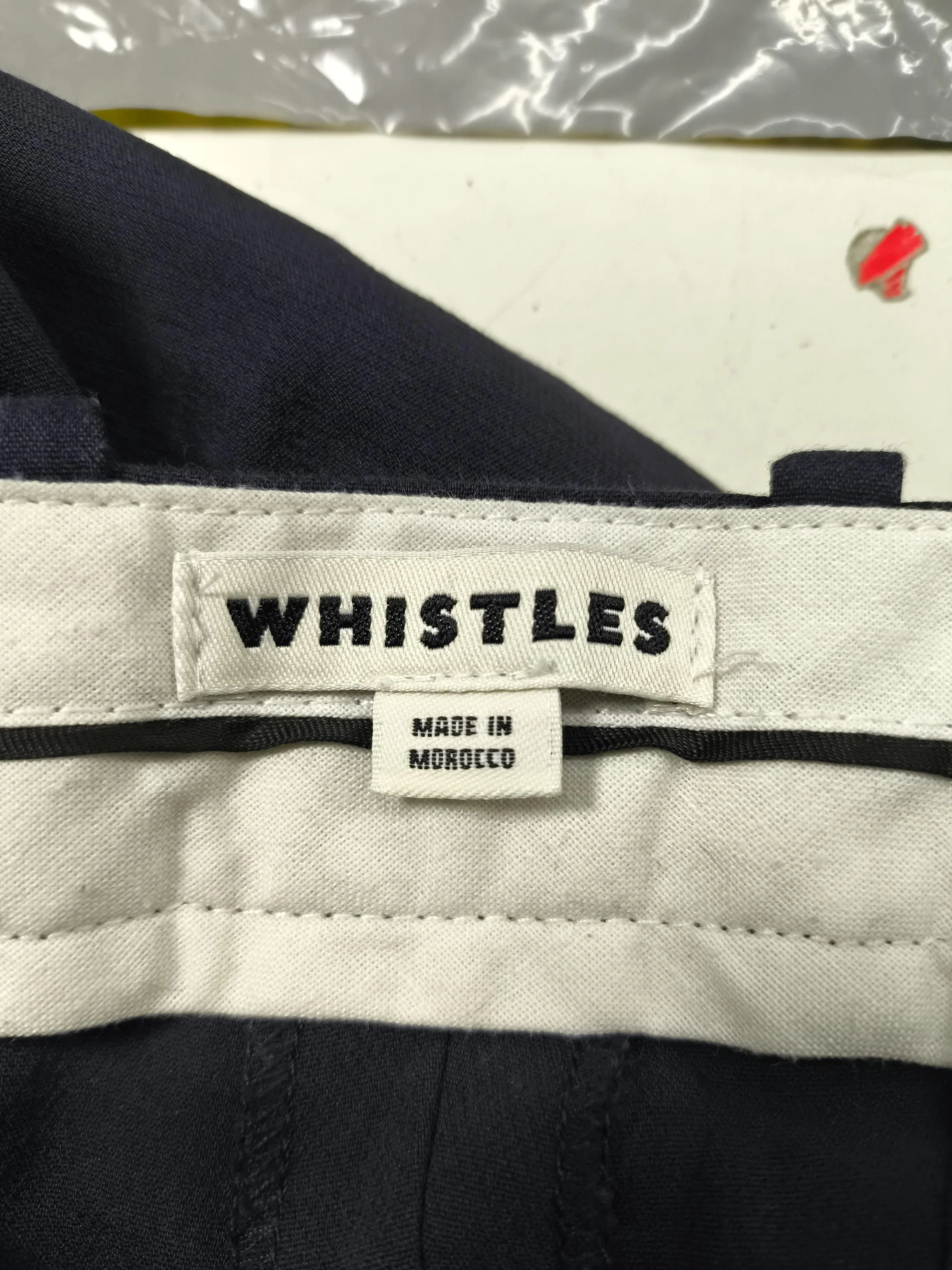 Whistles Women's Suit Trousers M Blue Cotton - Image 5