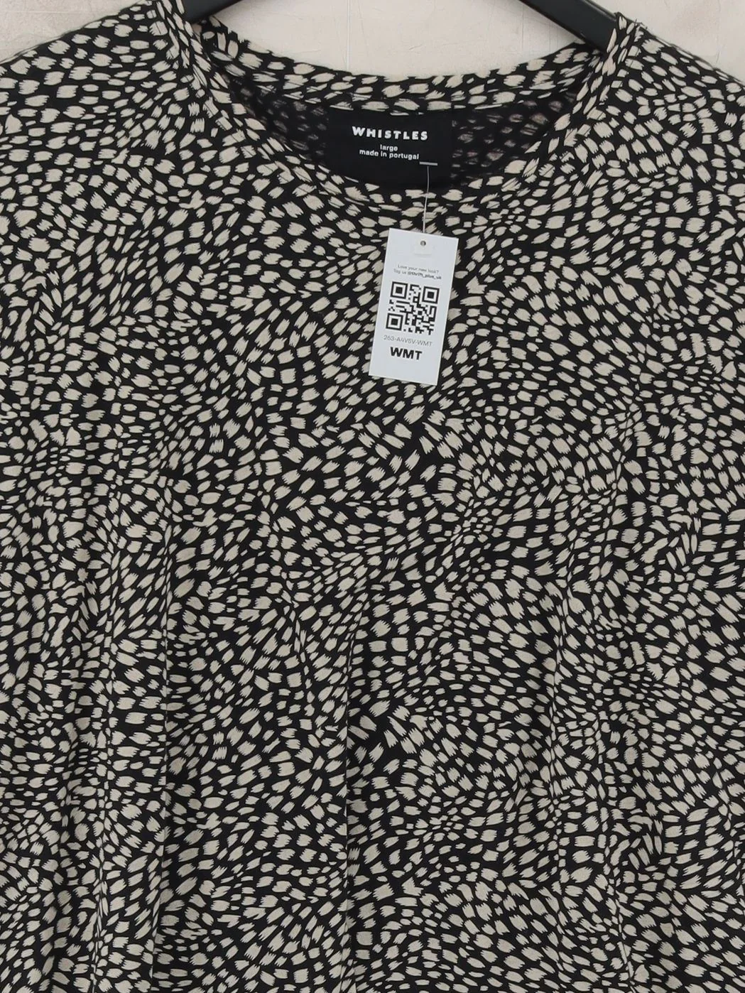 Whistles Women's T-Shirt L Multi 100% Cotton Basic New with tags - Image 3