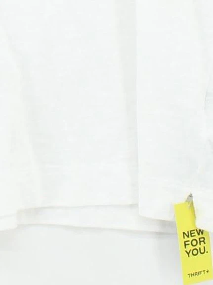 Whistles Women's T-Shirt L White 100% Cotton Short Sleeve Round Neck Basic - Image 4