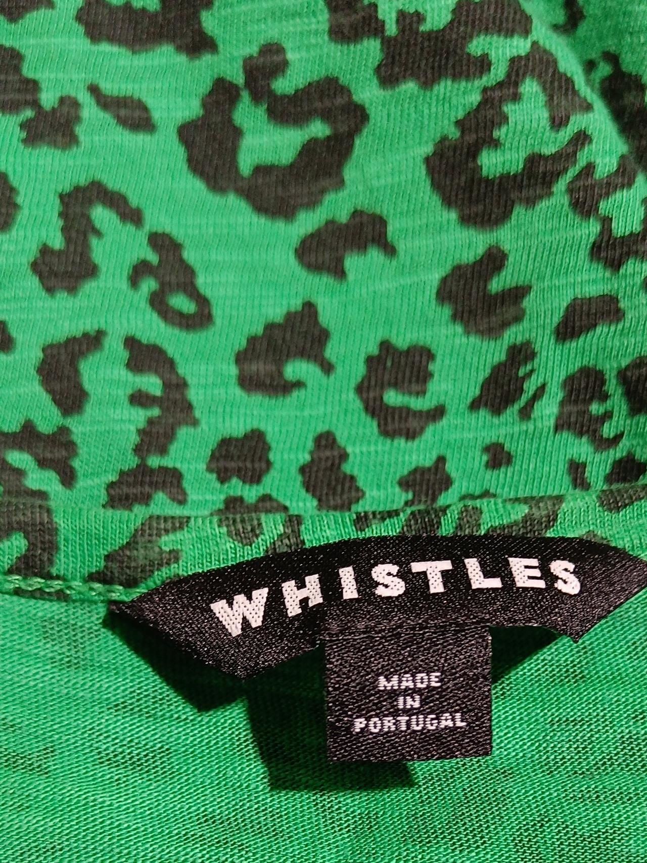 Whistles Women's T-Shirt S Green 100% Cotton Basic - Image 5
